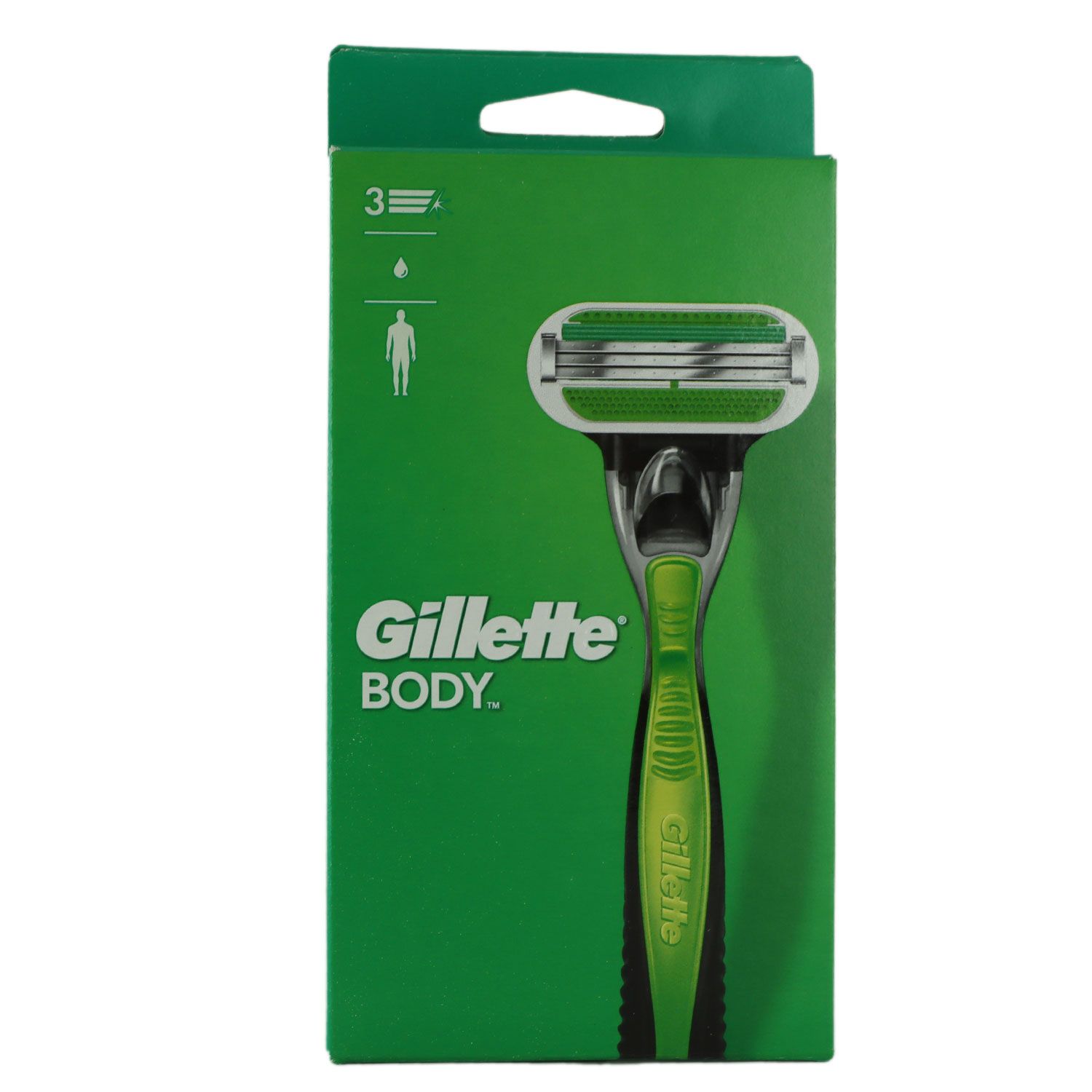 Gillette Body Rasierer 3 fach Klinge Herrenrasierer Anti Rutsch Griff