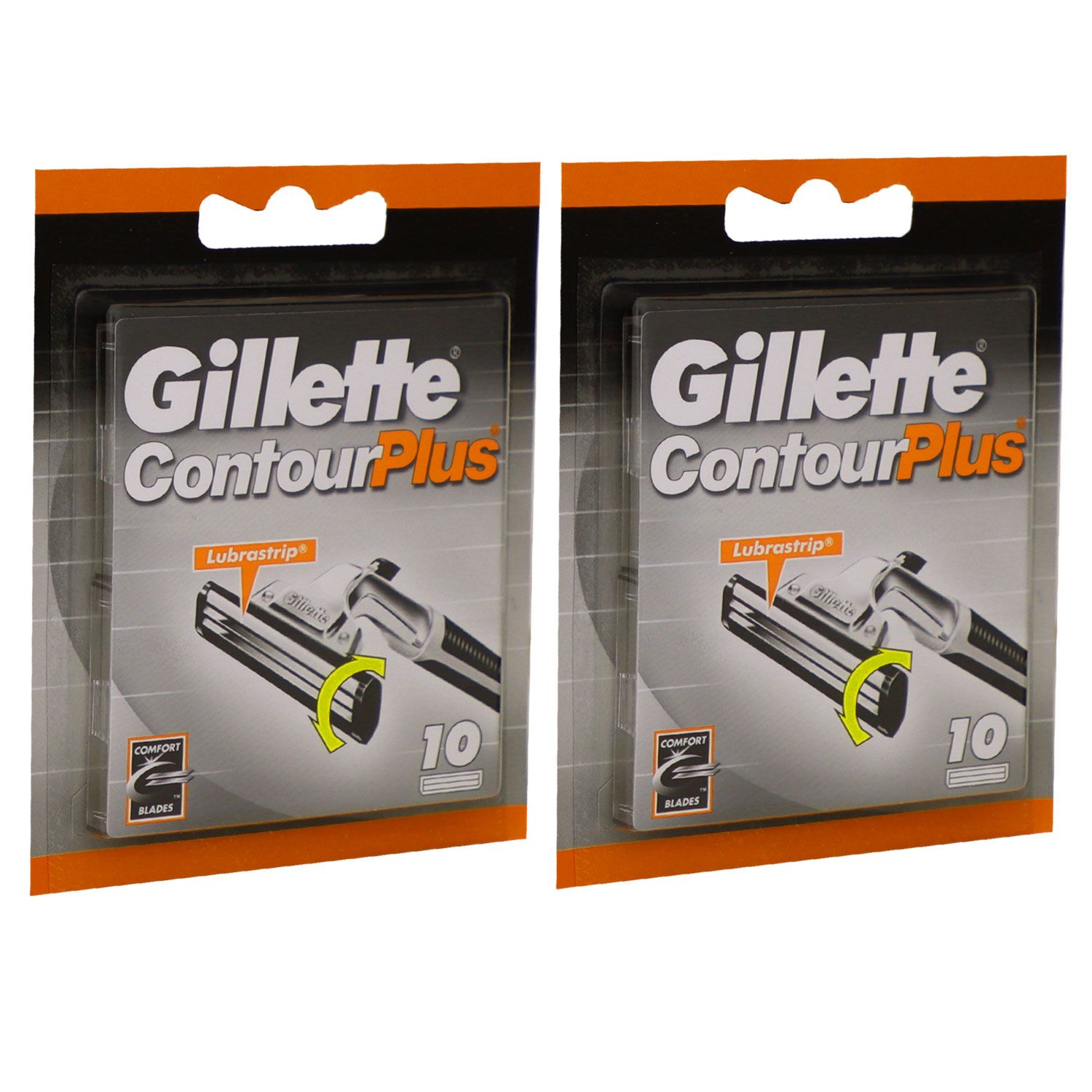 Gillette Contour Plus Rasierklingen 2 x 10 St�ck Klingen Herren Set
