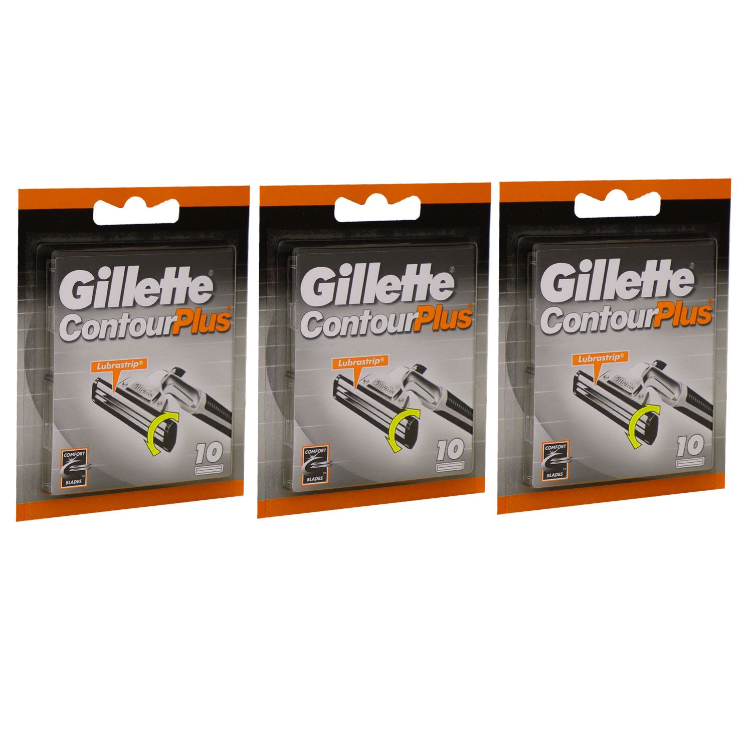 Gillette Contour Plus Rasierklingen 3 x 10 St�ck Klingen Herren Set