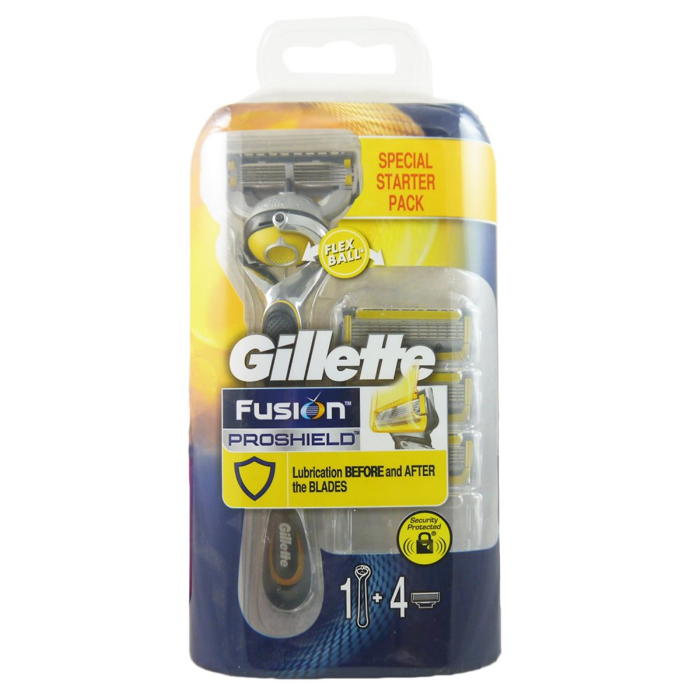 Gillette Fusion ProShield Flexball Rasierer & 4 Klingen bei Riemax