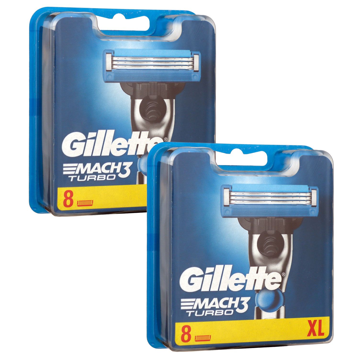 Gillette Mach3 Turbo Rasierklingen 2 x 8 St�ck Klingen Set