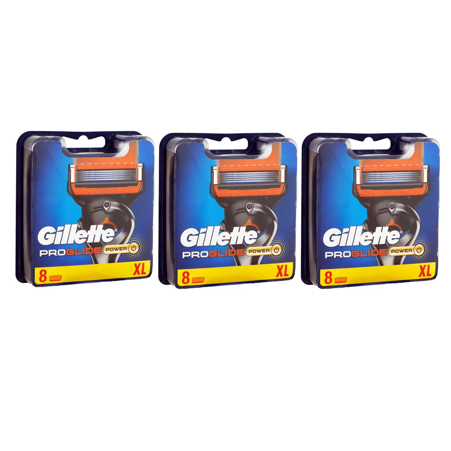 Gillette Pro Glide Power 3 x 8 St�ck Rasierklingen XL Set