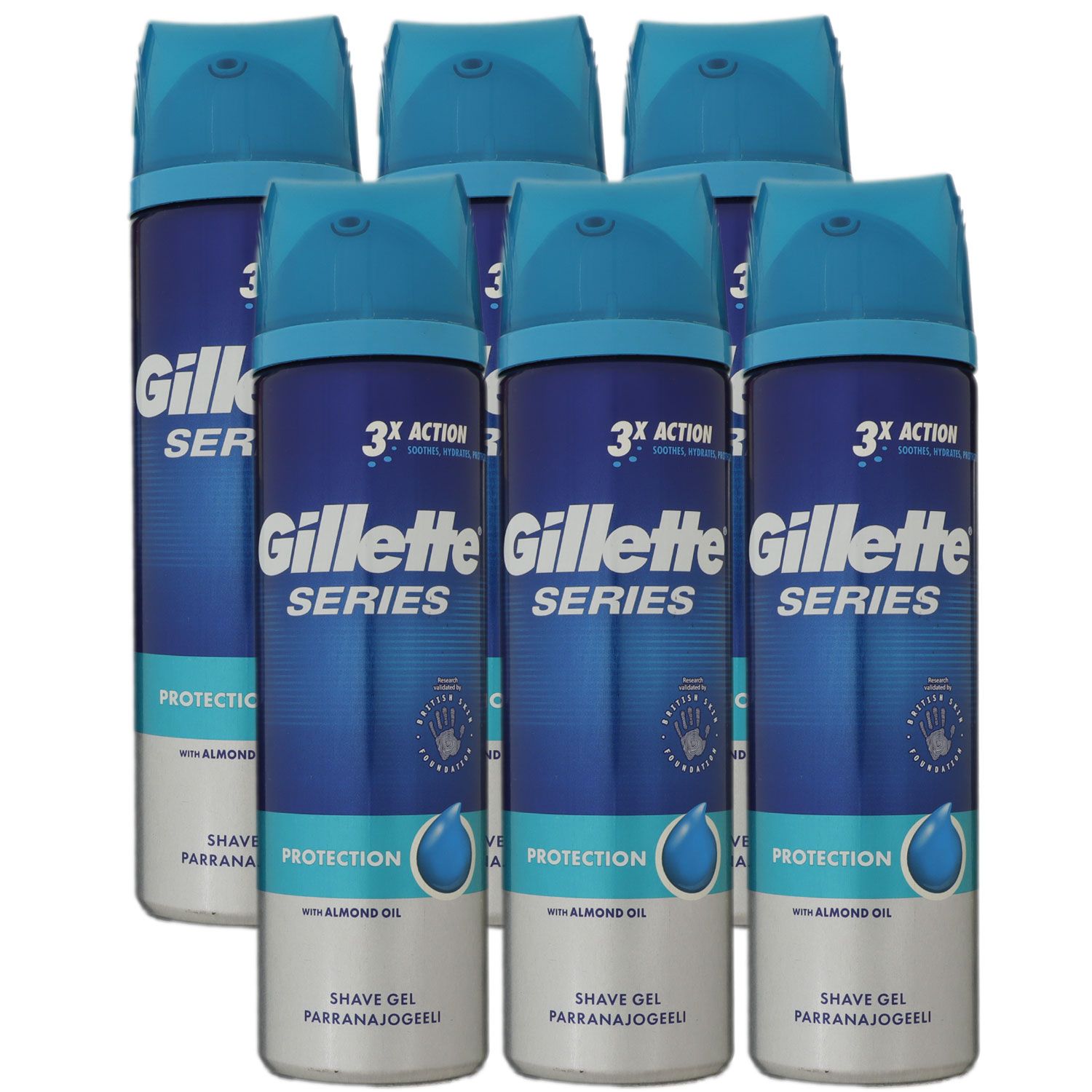 Gillette Series Protection 6 x 200 ml Rasiergel