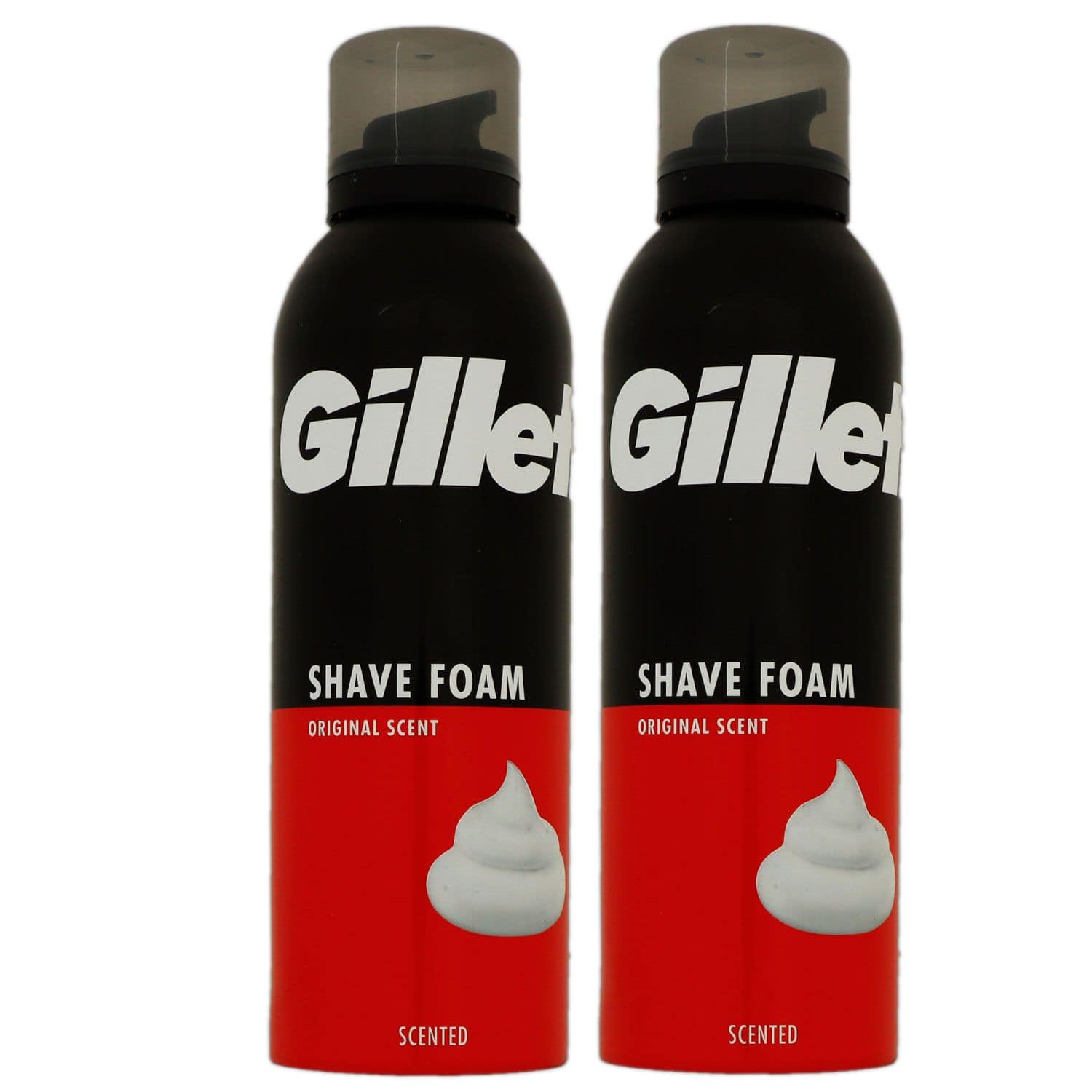 Gillette Shave Foam Rasierschaum 2 x 200 ml Original Scent f�r normale Haut Set