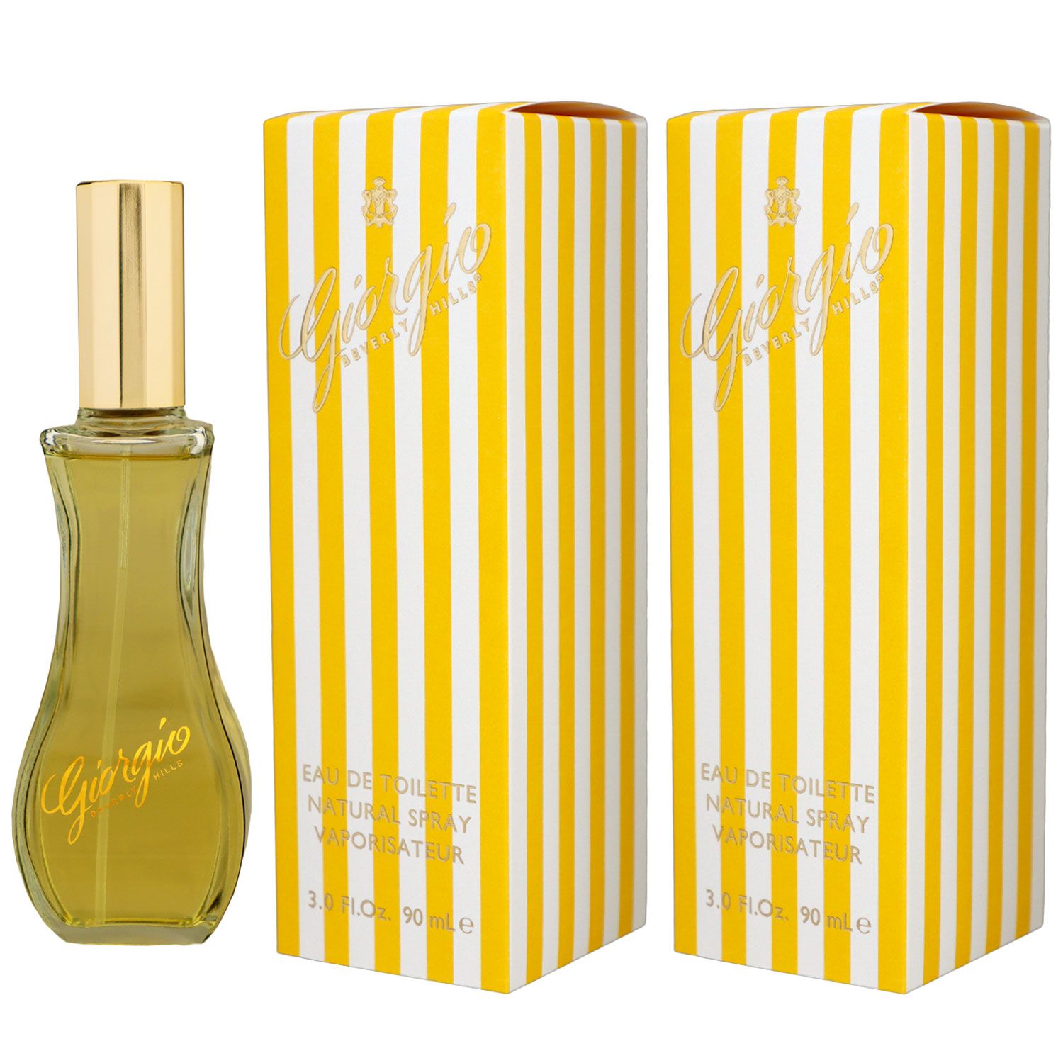 Giorgio Beverly Hills Yellow 2 x 90 ml Eau de Toilette EDT Set Damenduft