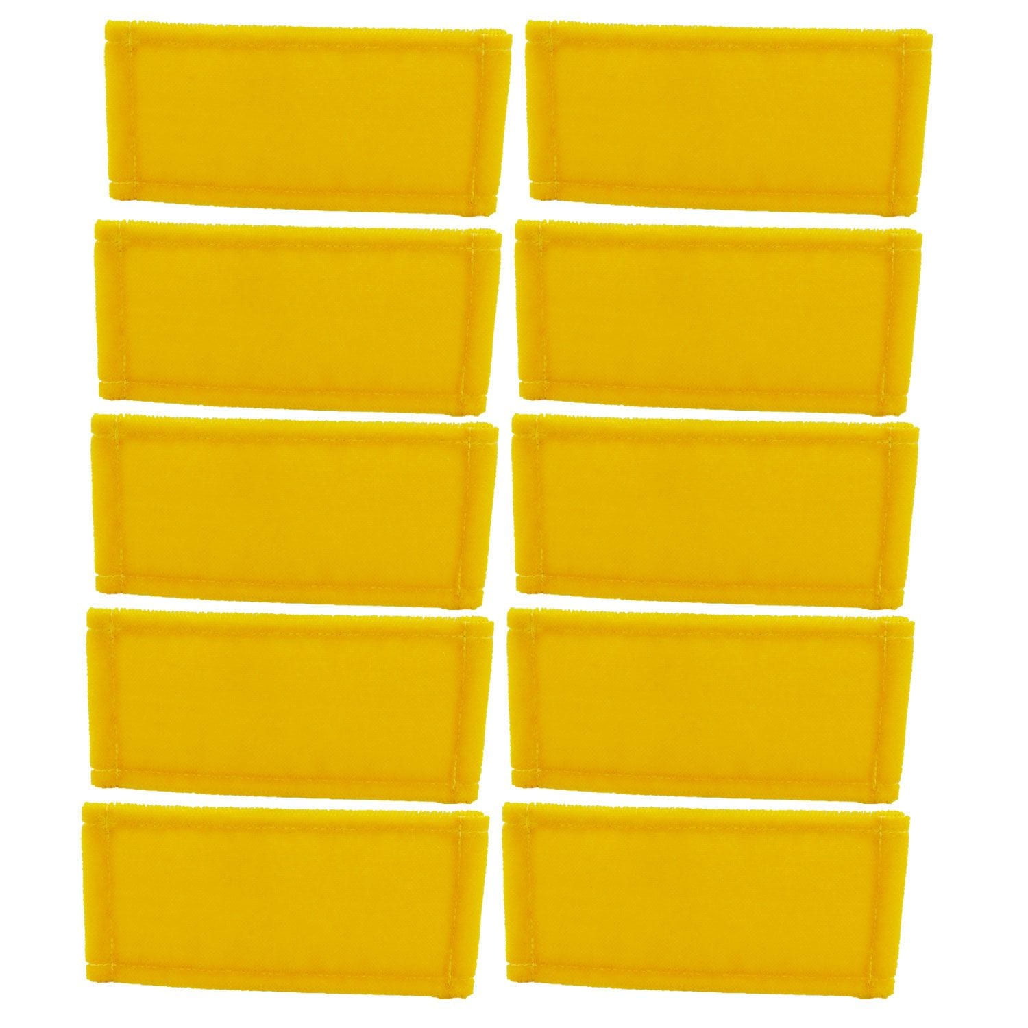 Glit Polyhandpad 10 x Pad 250 x 120 mm gelbe Borsten mit Vliesr�cken rechteckig Set