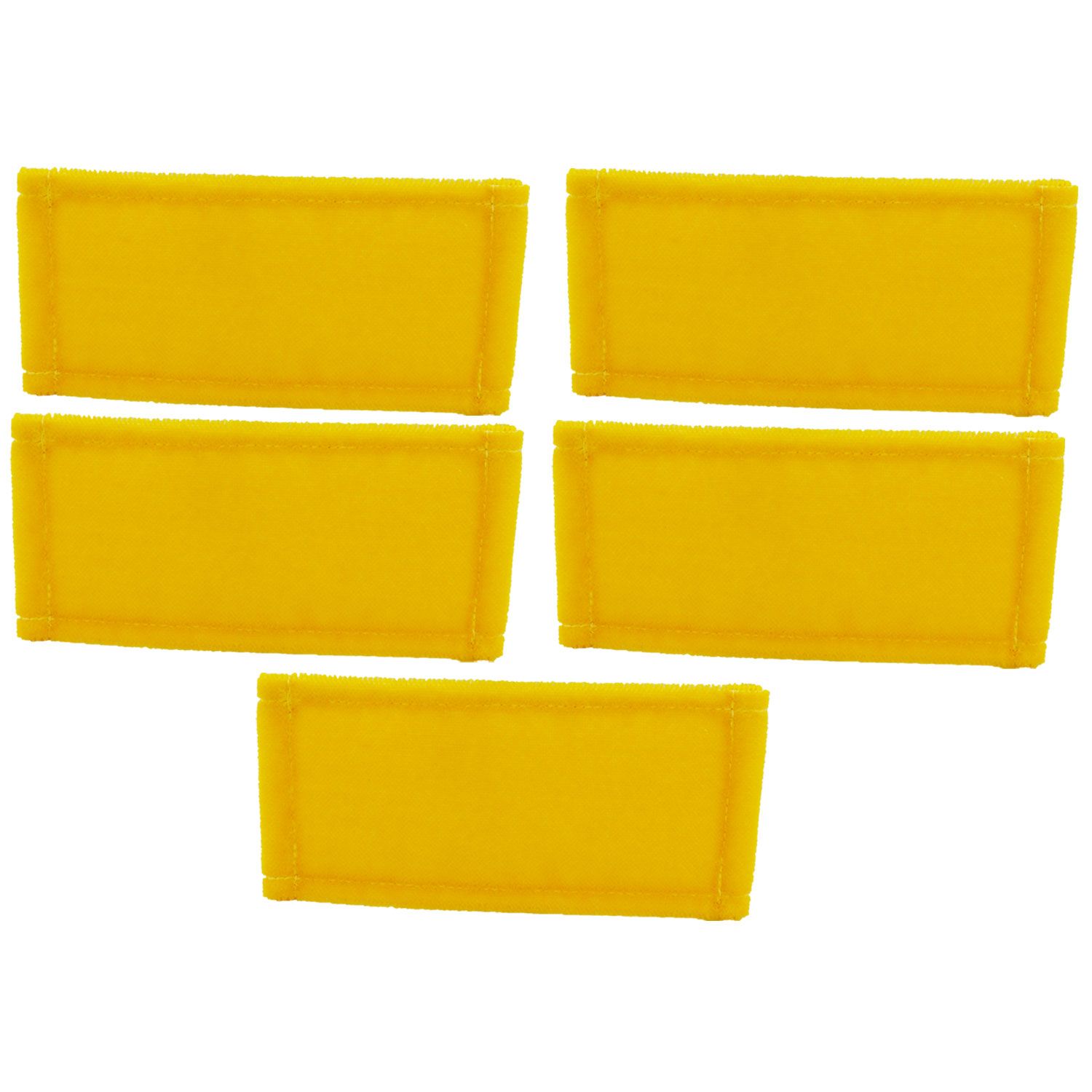 Glit Polyhandpad 5 x Pad 250 x 120 mm gelbe Borsten mit Vliesr�cken rechteckig Set