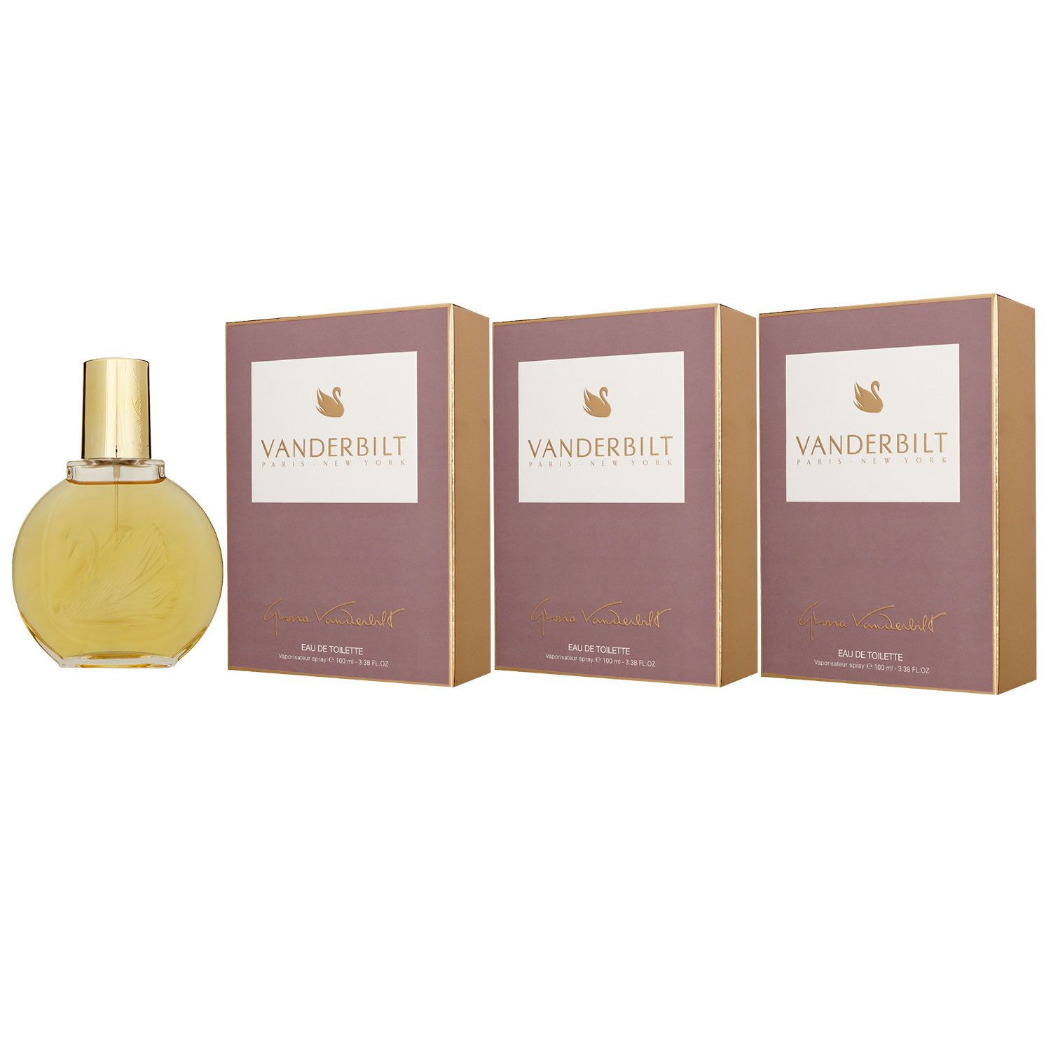 Gloria Vanderbilt 3 x 100 ml Eau de Toilette EDT Set Damenduft Damen Duft