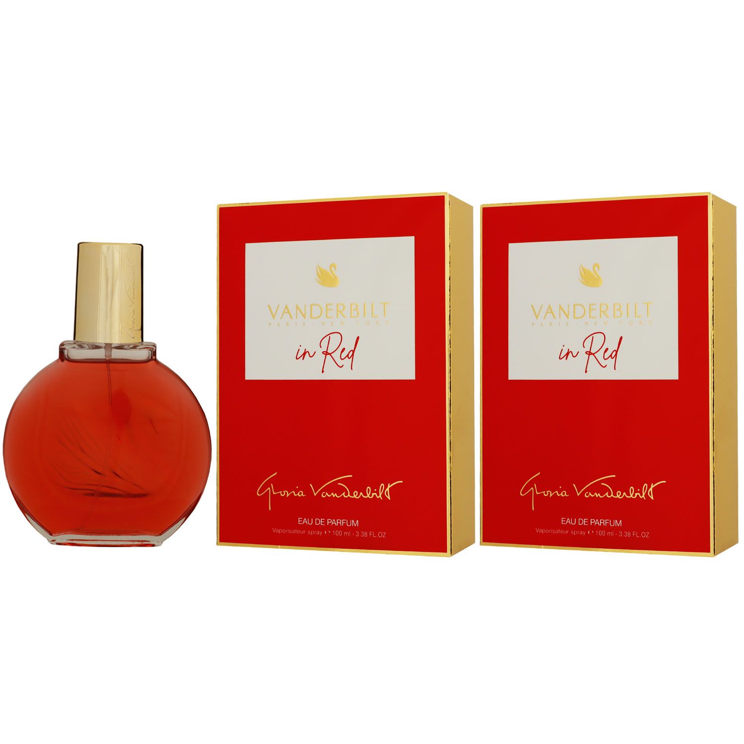 Gloria Vanderbilt Vanderbilt in Red 2 x 100 ml Eau de Parfum EDP Set Damenparfum