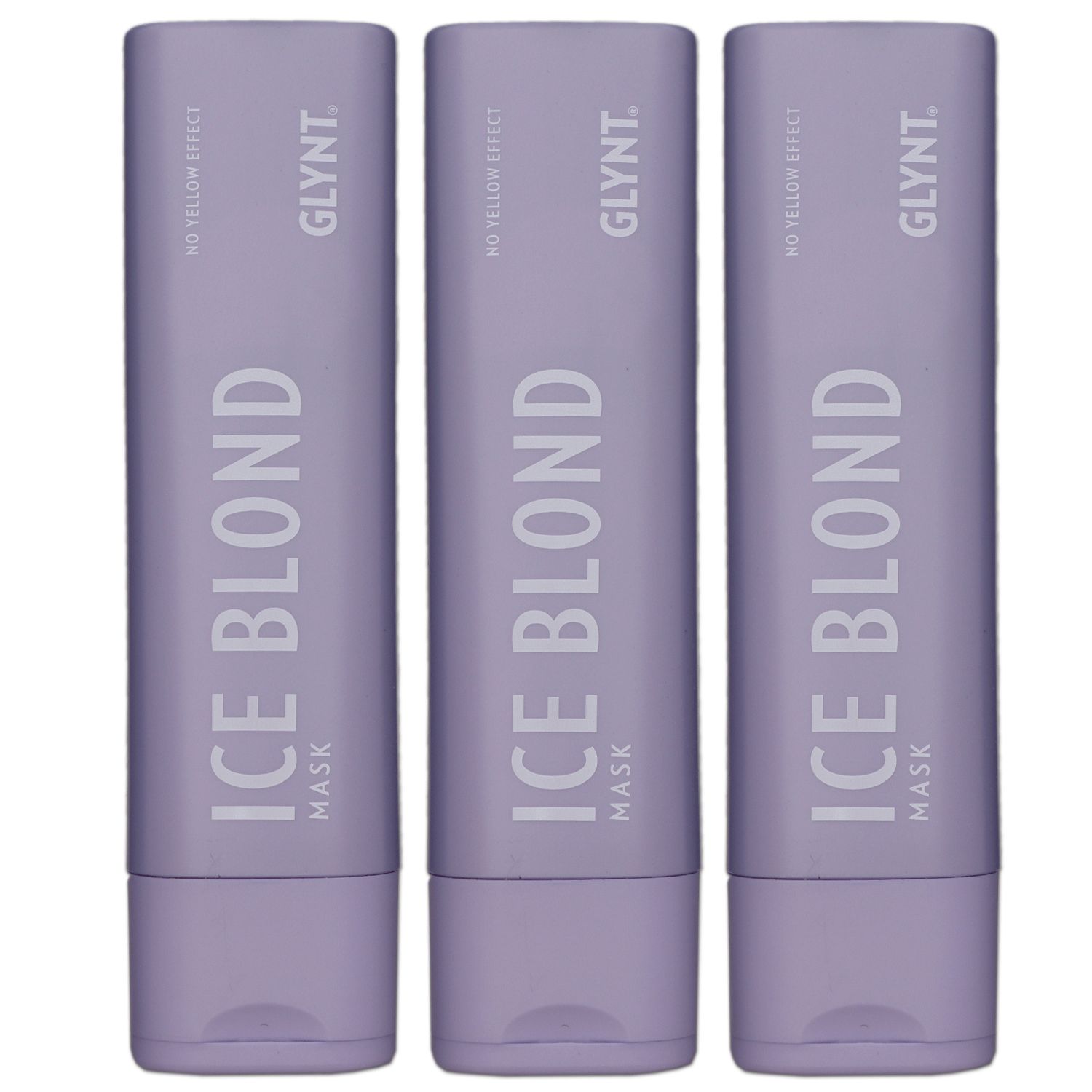 Glynt Ice Blonde Mask 3 x 200 ml Mattierende Pigment Haarmaske Set