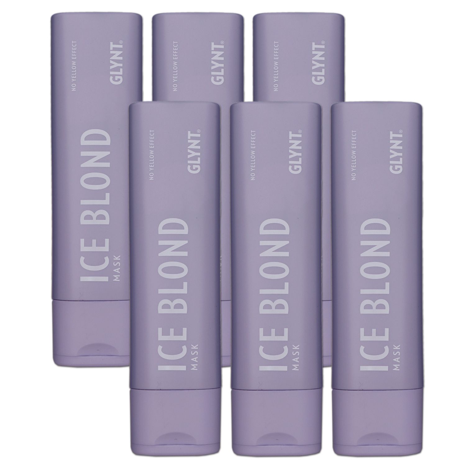 Glynt Ice Blonde Mask 6 x 200 ml Mattierende Pigment Haarmaske Set