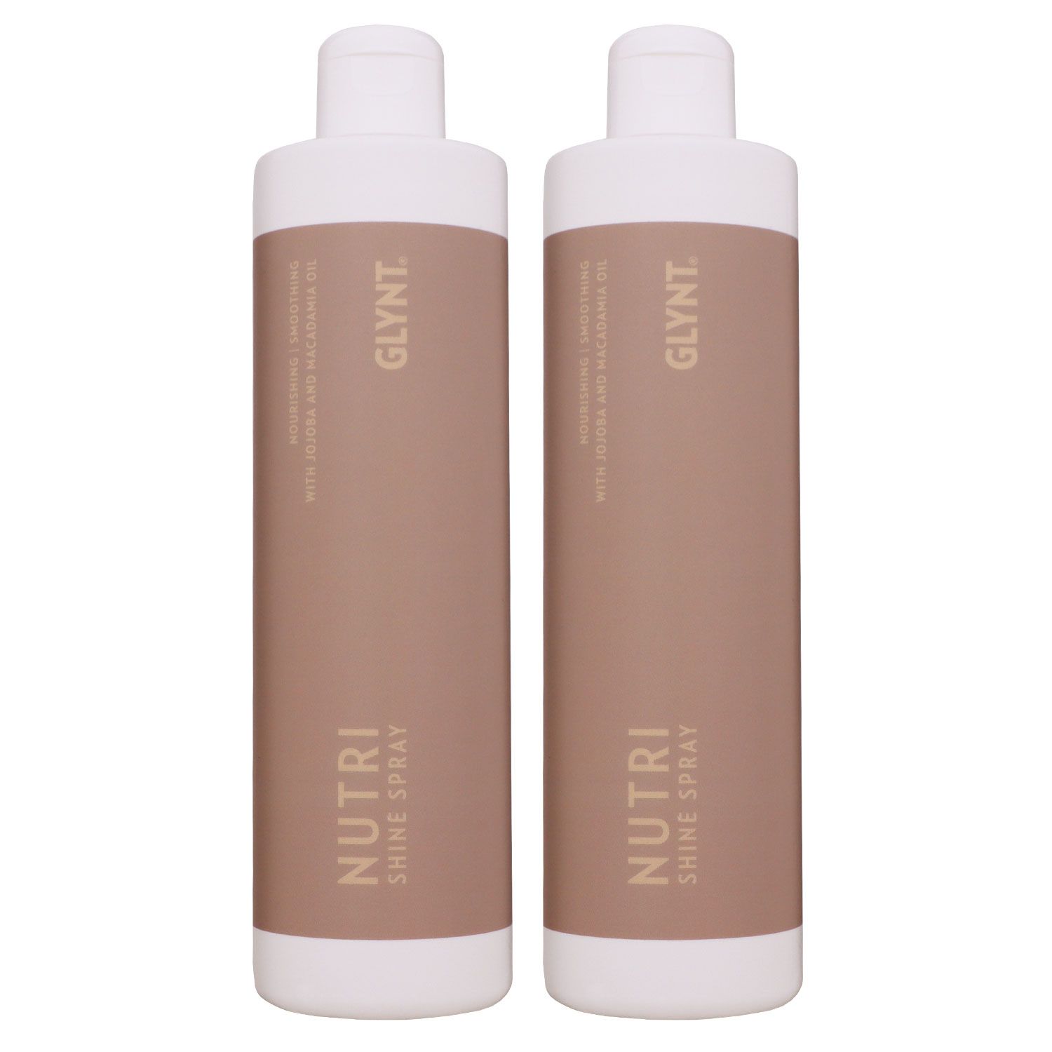 Glynt Nutri Shine Spray 2 x 500 ml Haar�l mit Jojoba & Macadamia Nachf�ller Set