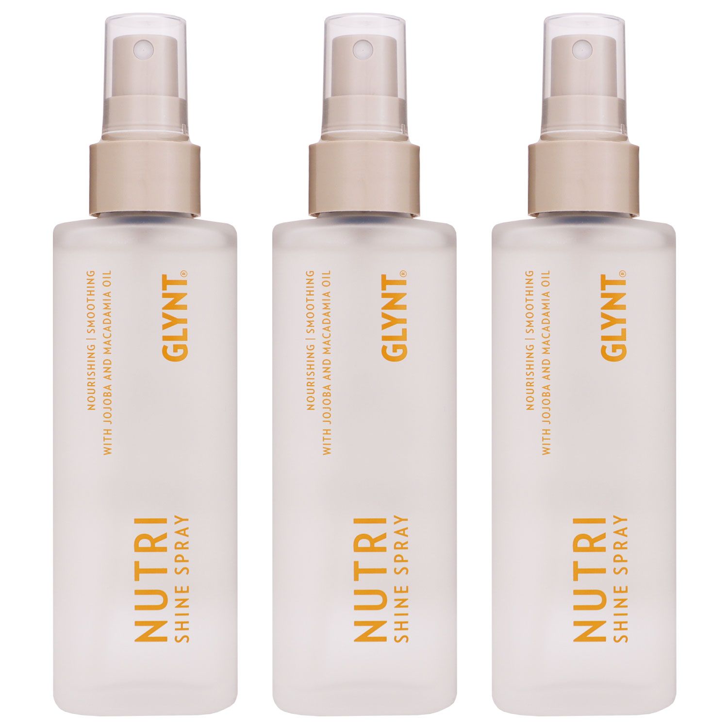 Glynt Nutri Shine Spray 3 x 100 ml Haar�l mit Jojoba & Macadamia Set