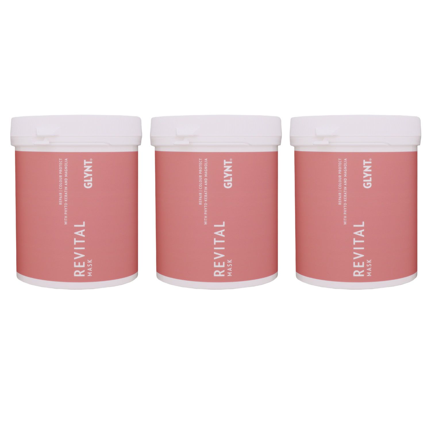 Glynt Revital Mask 3 x 1000 ml Haarpflegemaske f�r coloriertes Haar Set