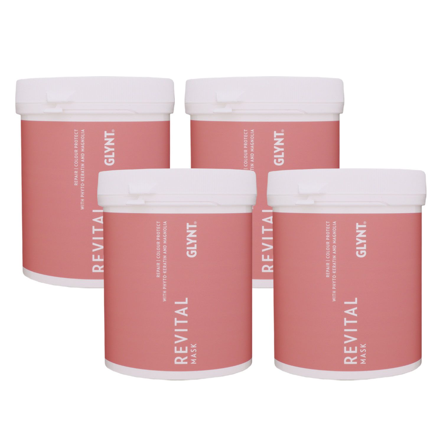 Glynt Revital Mask 4 x 1000 ml Haarpflegemaske f�r coloriertes Haar Set