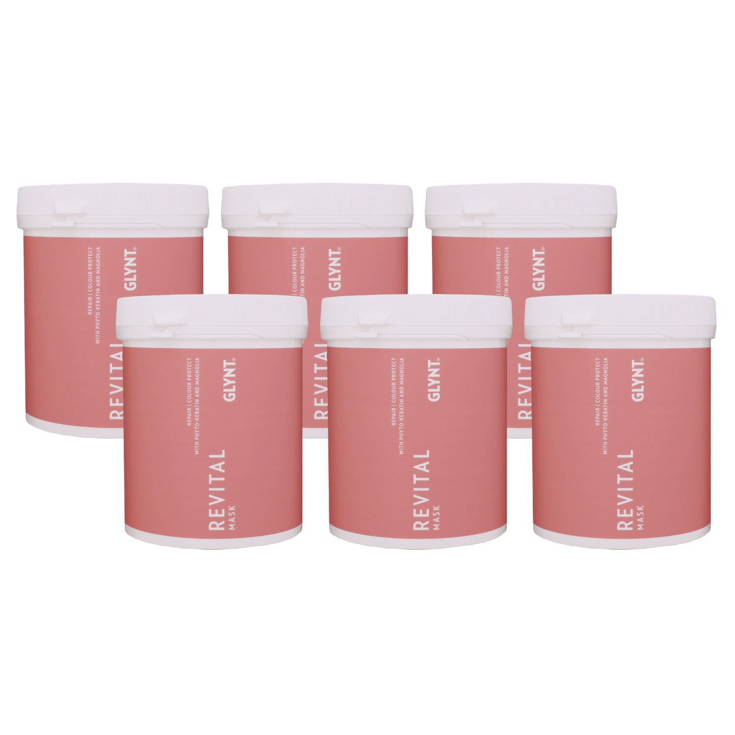Glynt Revital Mask 6 x 1000 ml Haarpflegemaske f�r coloriertes Haar Set