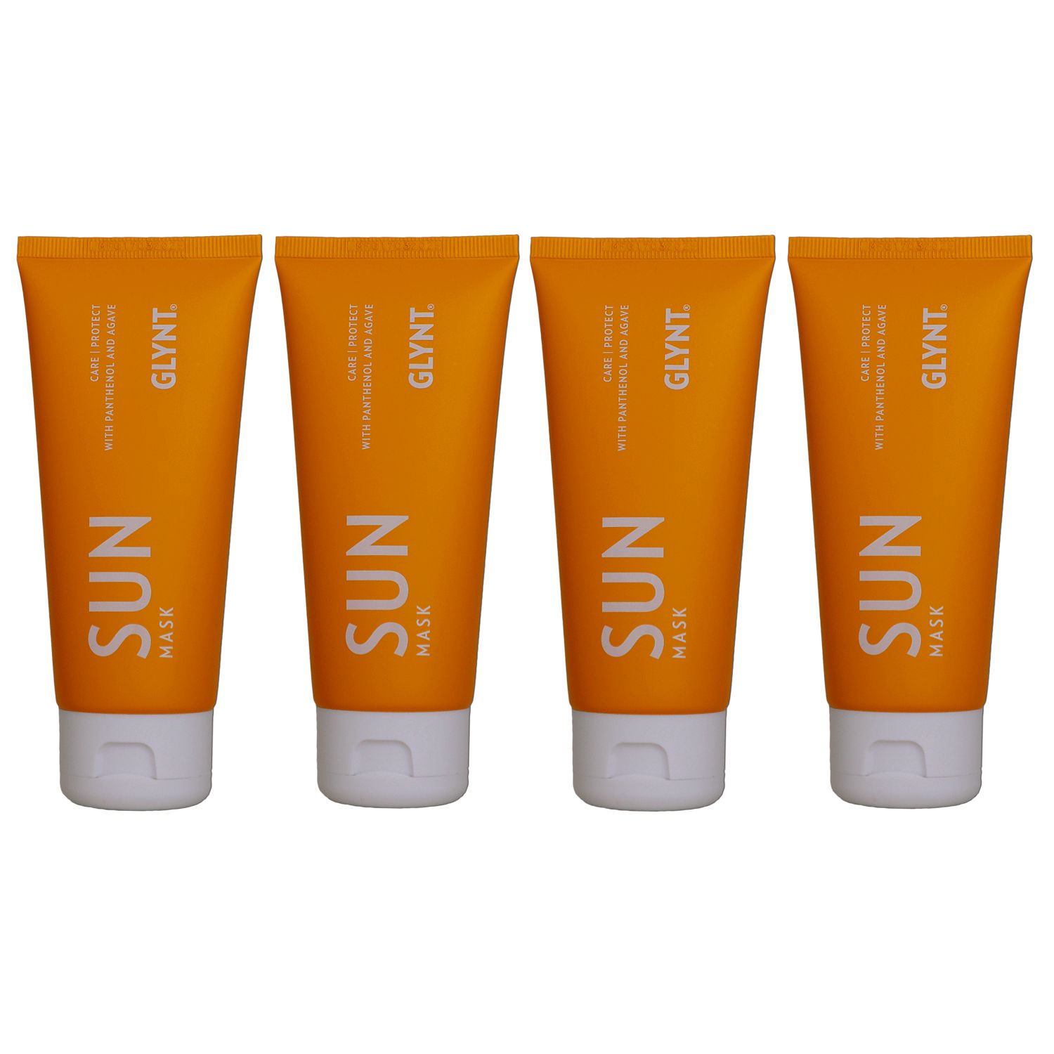 Glynt Sun Mask 4 x 100 ml f�r Sonnenstrapaziertes Haar Set