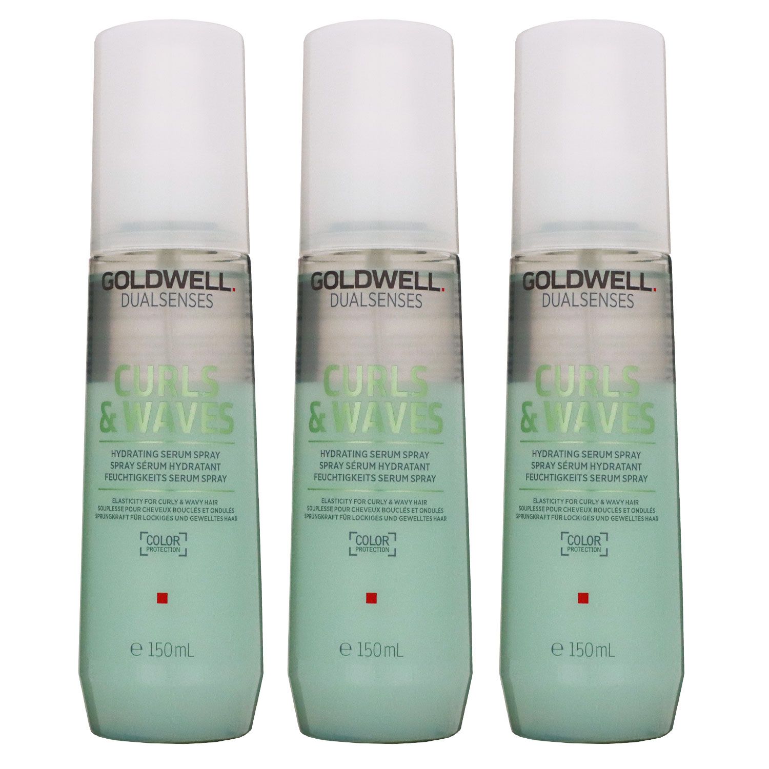 Goldwell Curls & Waves Hydrating 3 x 150 ml Feuchtigkeitsserum Spray Set