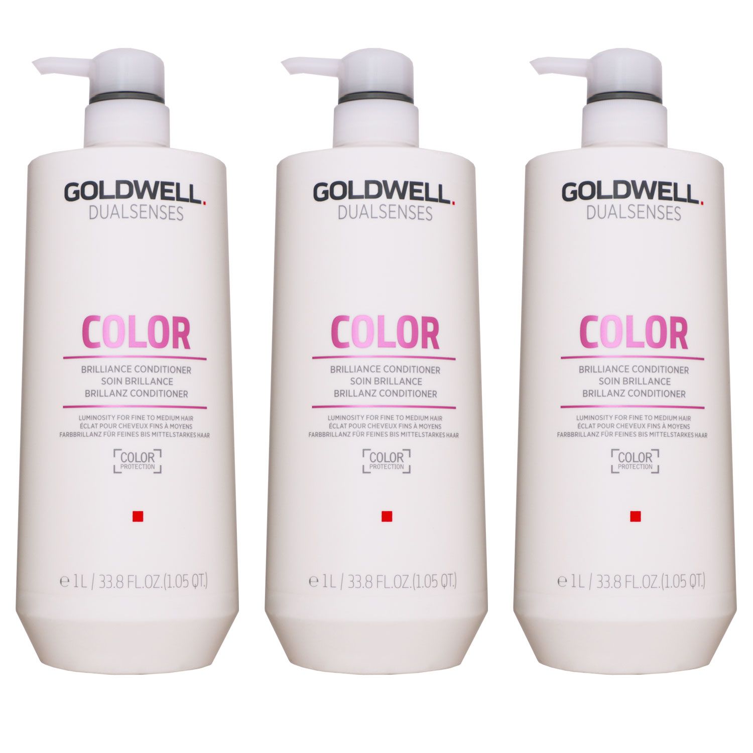 Goldwell Dualsenses Color Brilliance 3 x 1000 ml Conditioner f�r coloriertes feines Haar Set