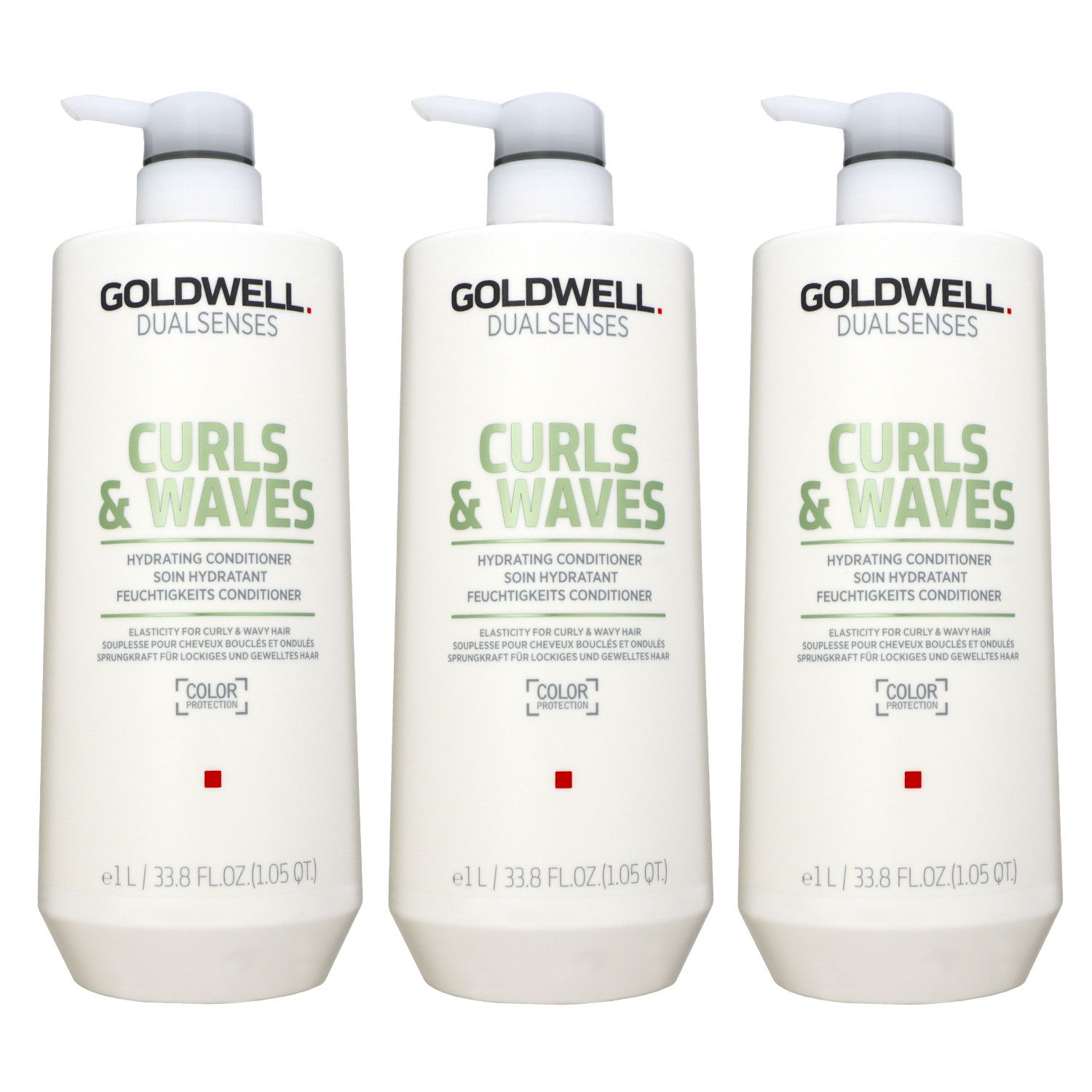 Goldwell Dualsenses Curls & Waves Hydrating 3 x 1000 ml Conditioner Set