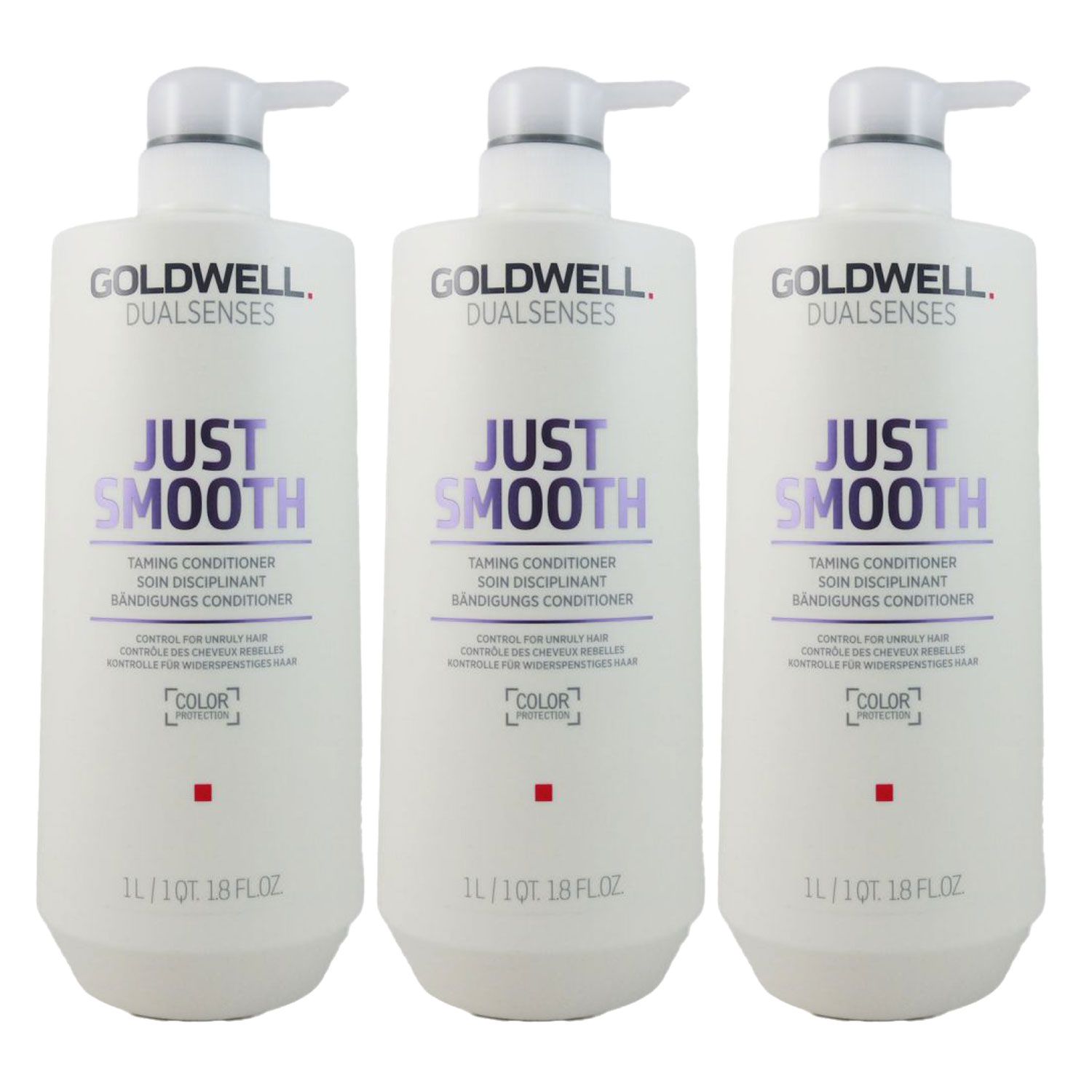 Goldwell Dualsenses Just Smooth 3 x 1000 ml Conditioner f�r widerspenstiges Haar Set