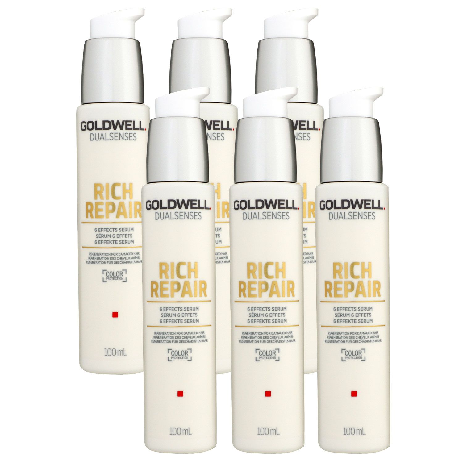 Goldwell Rich Repair 6 x 100 ml Serum 6 Effekte f�r strapaziertes Haar Set