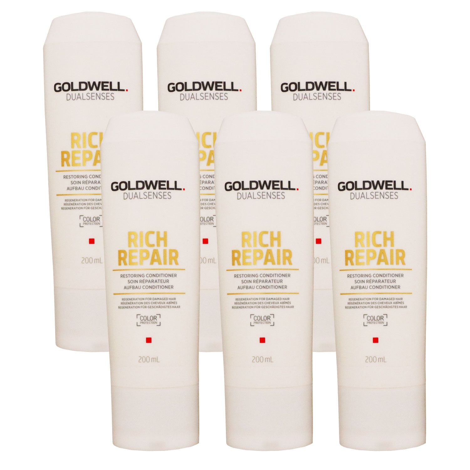 Goldwell Rich Repair 6 x 200 ml Aufbau Conditioner Set