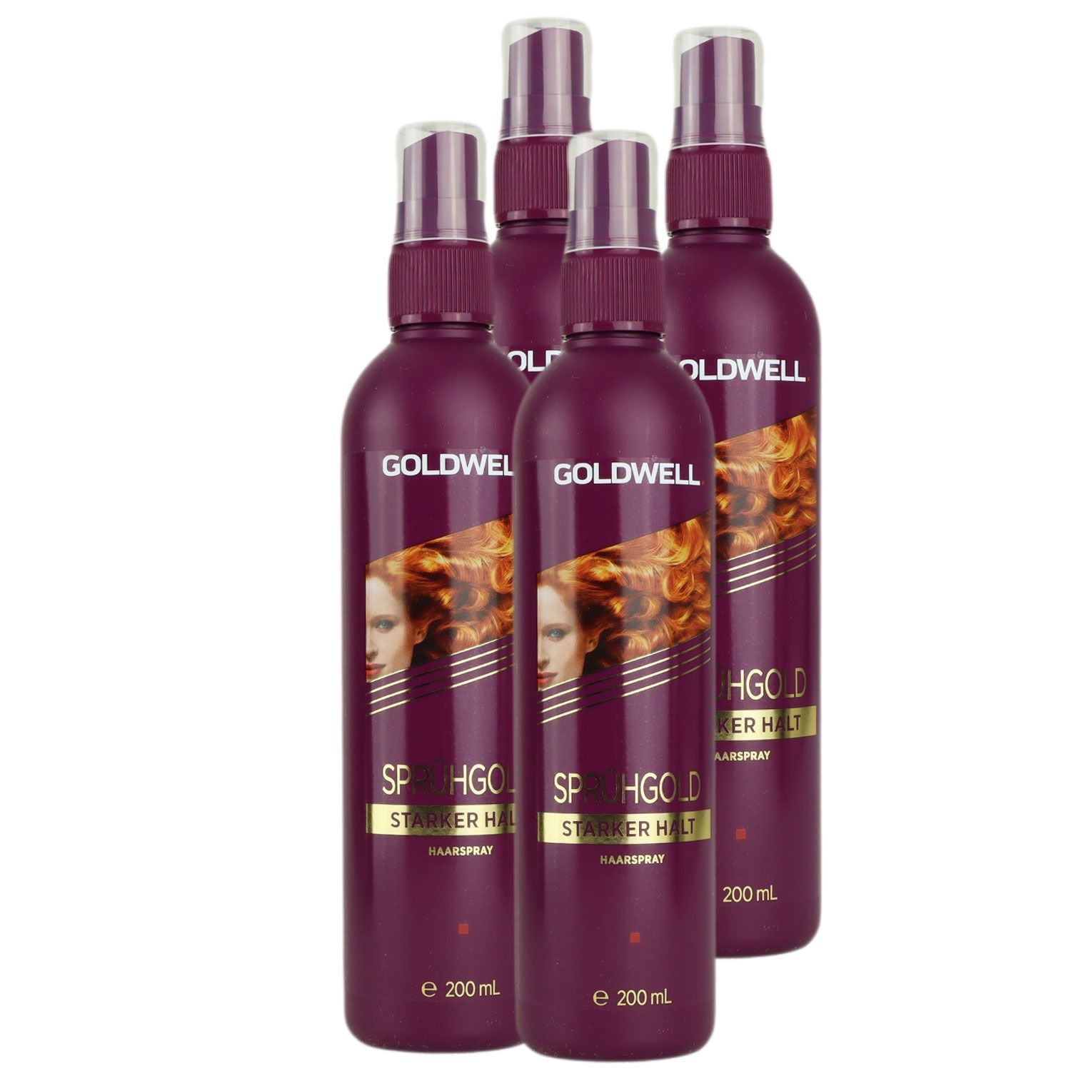 Goldwell Spr�hgold 4 x 200 ml Non Aerosol Haarspray Pumpspray starker Halt Set