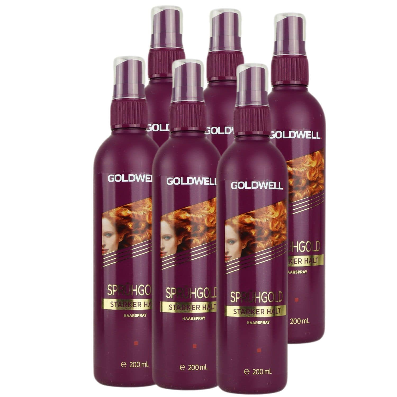 Goldwell Spr�hgold 6 x 200 ml Non Aerosol Haarspray Pumpspray starker Halt Set