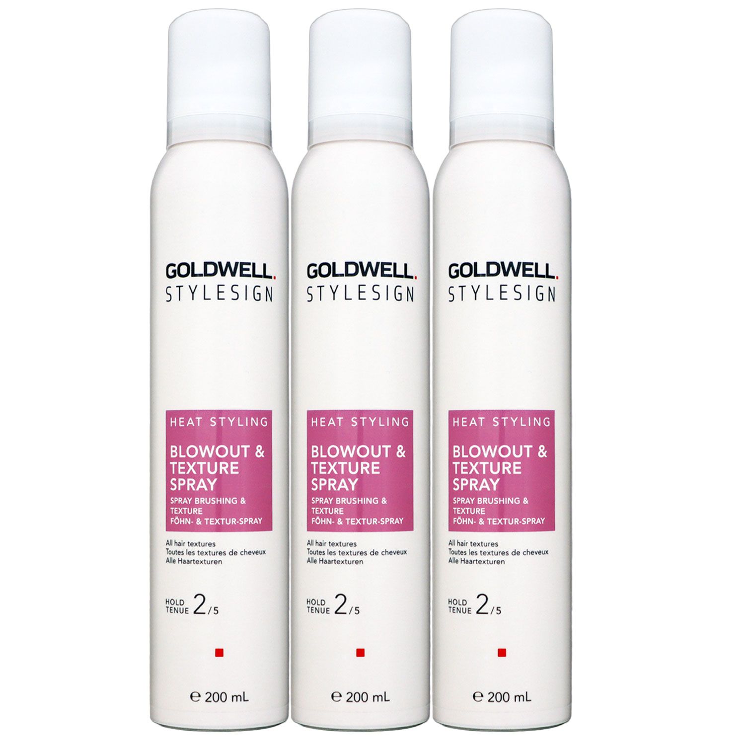 Goldwell Stylesign 3 x 200 ml Blowout & Texture Spray leichter Halt Set