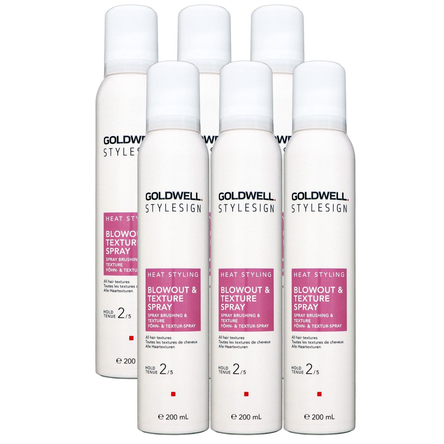 Goldwell Stylesign 6 x 200 ml Blowout & Texture Spray leichter Halt Set