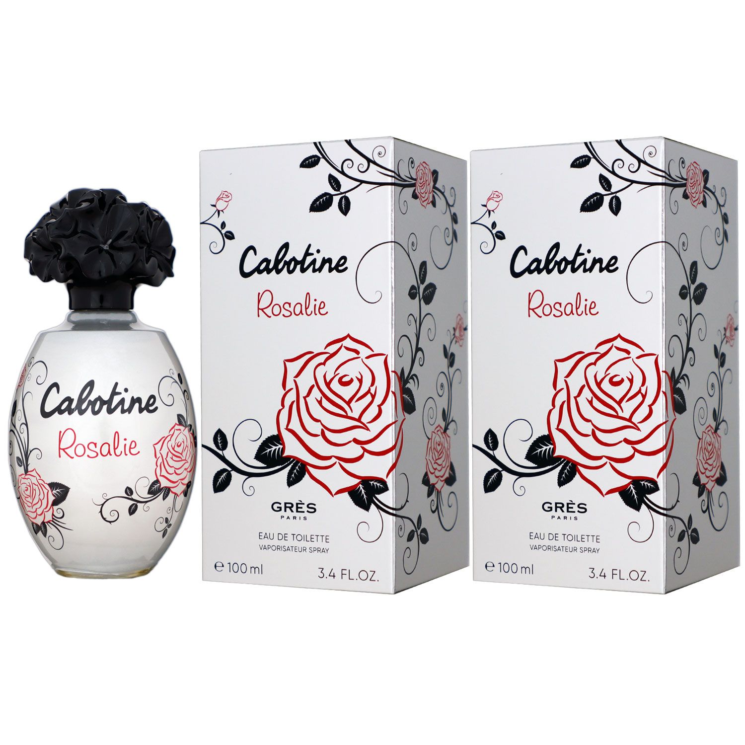 Gres Cabotine Rosalie 2 x 100 ml Eau de Toilette EDT Set Damenduft Damen Duft