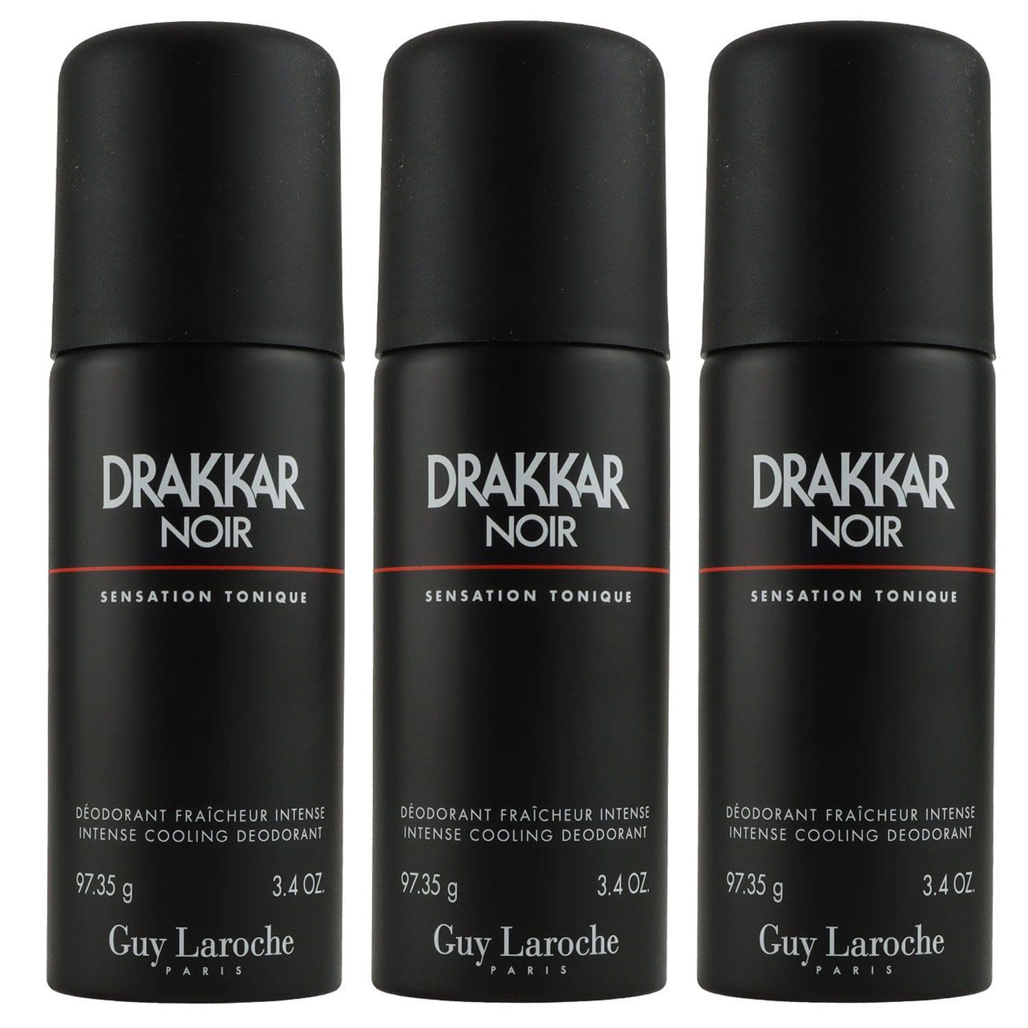 Guy Laroche Drakkar Noir 3 x 150 ml Deospray Deodorant Spray Set
