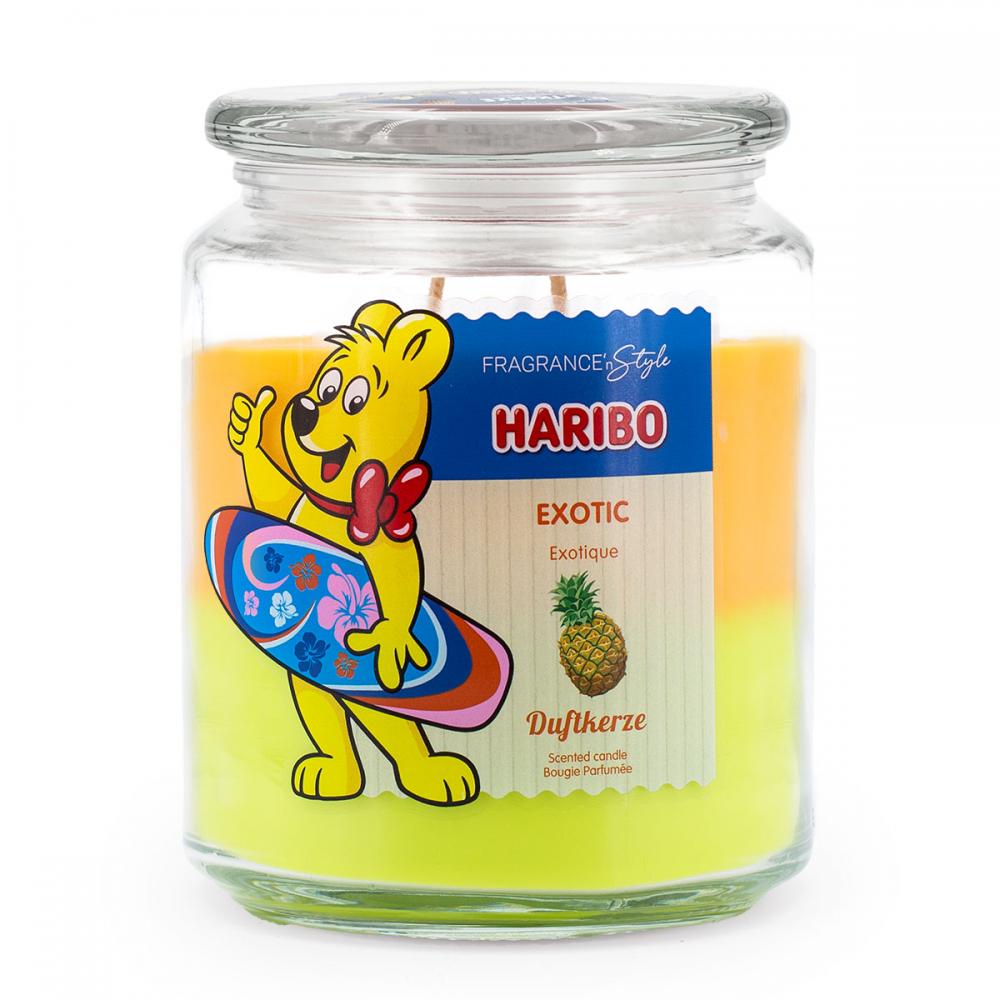 Haribo Gummib�ren Duftkerze 510 g im Glas - verschiedene Duftsorten