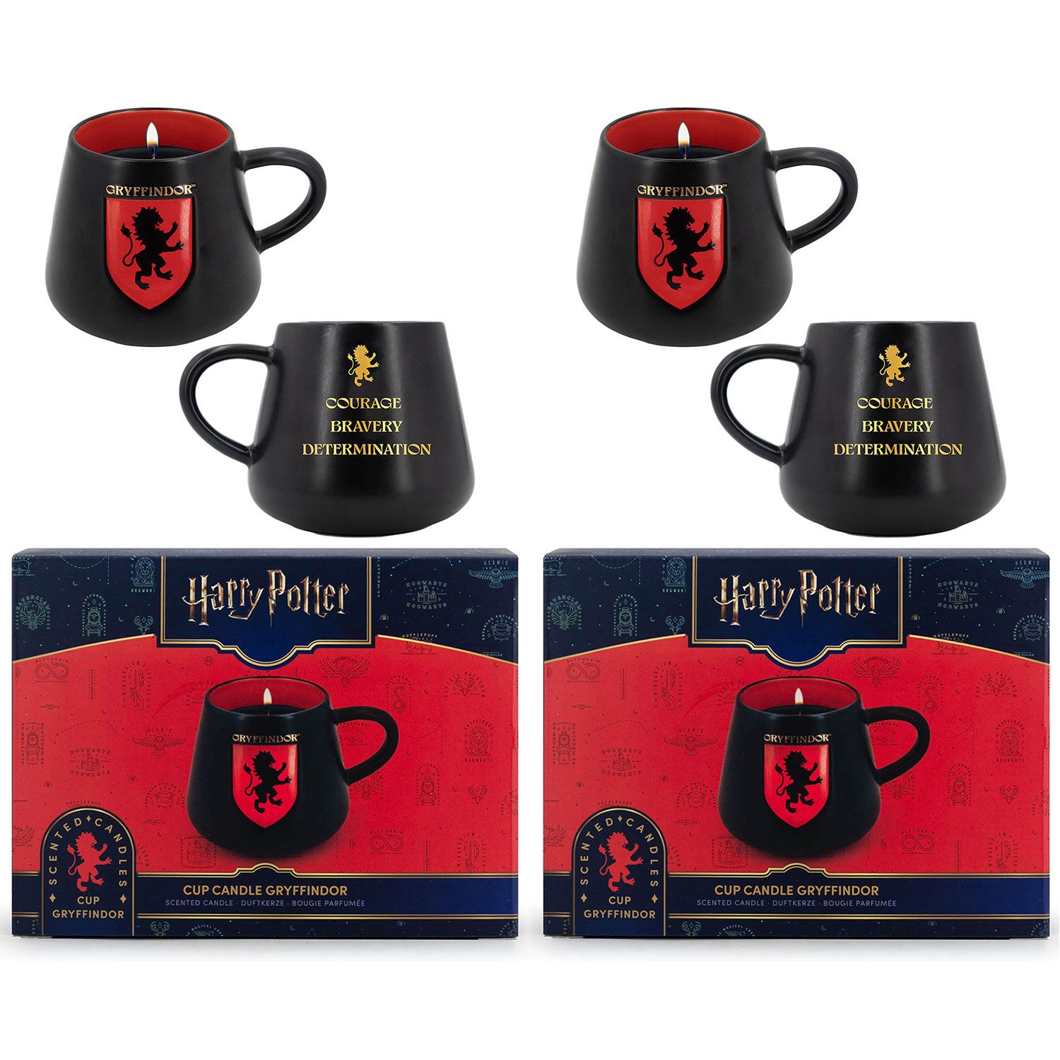 Harry Potter Cup Gryffindor 2 x 275 g Duftkerze Duft Kerze Set