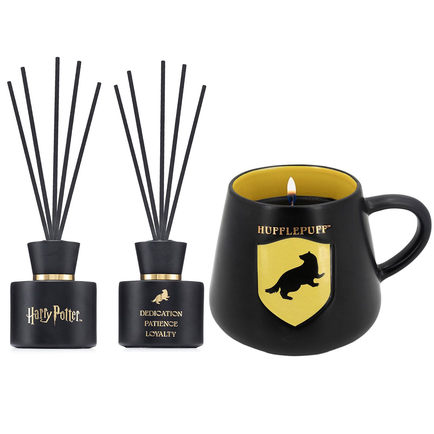 Harry Potter Hufflepuff 100 ml Raumduft Reed Diffuser & 275 g Cup Duftkerze