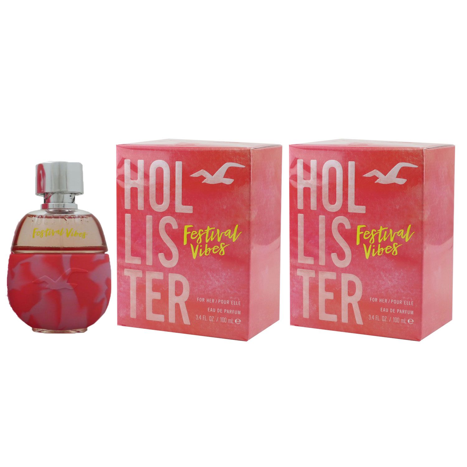 Hollister Festival Vibes for Her 2 x 100 ml Eau de Parfum EDP Set