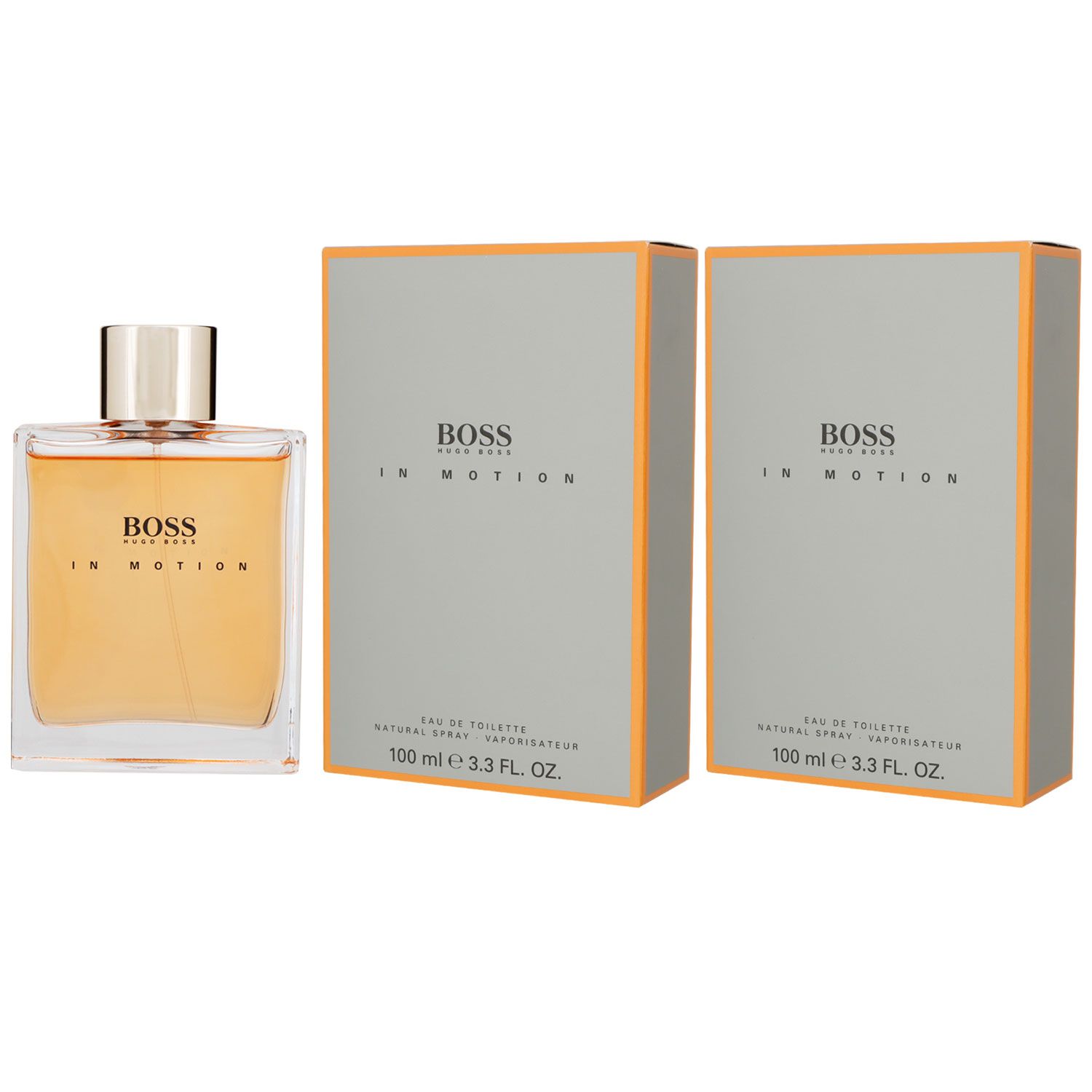 Hugo Boss Boss in Motion 2 x 100 ml Eau de Toilette EDT Herrenduft