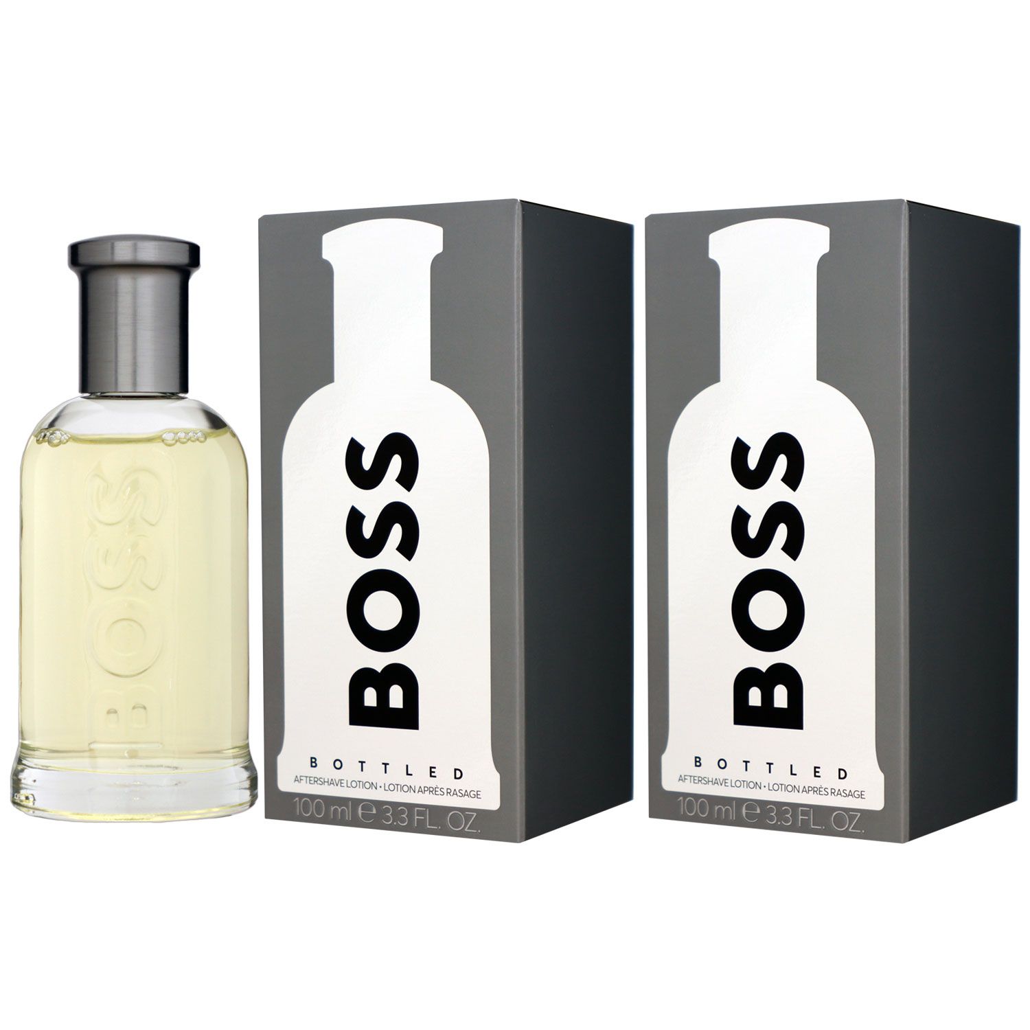 Hugo Boss Bottled 2 x 100 ml Aftershave Lotion After Shave AS Set