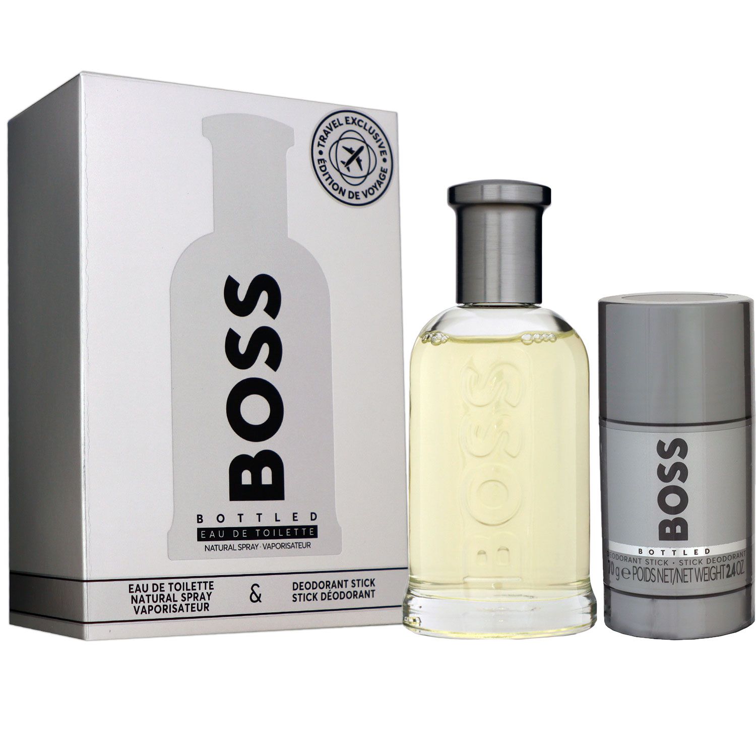 Hugo Boss Bottled Set 100 ml Eau de Toilette EDT & 75 ml Deostick Deo Stick