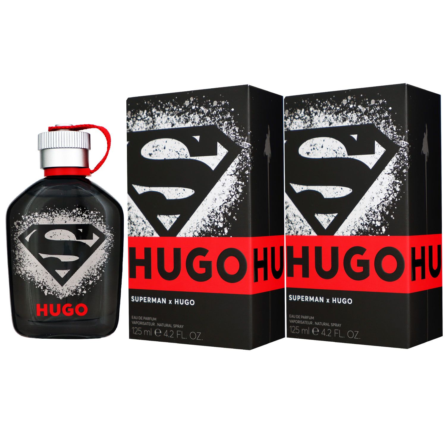 Hugo Boss Superman x Hugo 2 x 125 ml Eau de Parfum EDP Herrenparfum Set