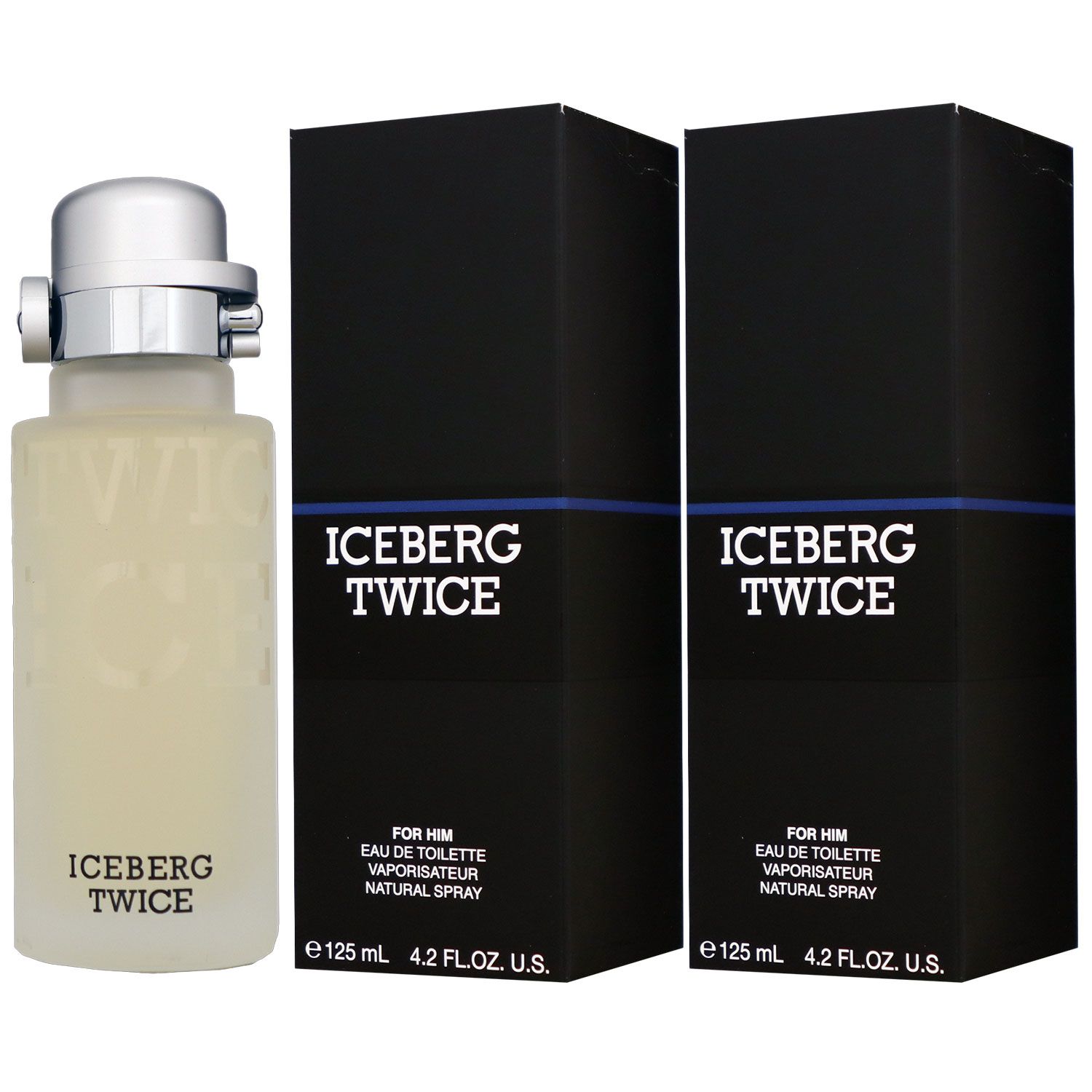 Iceberg Twice For Him Pour Homme 2 x 125 ml Eau de Toilette EDT Set