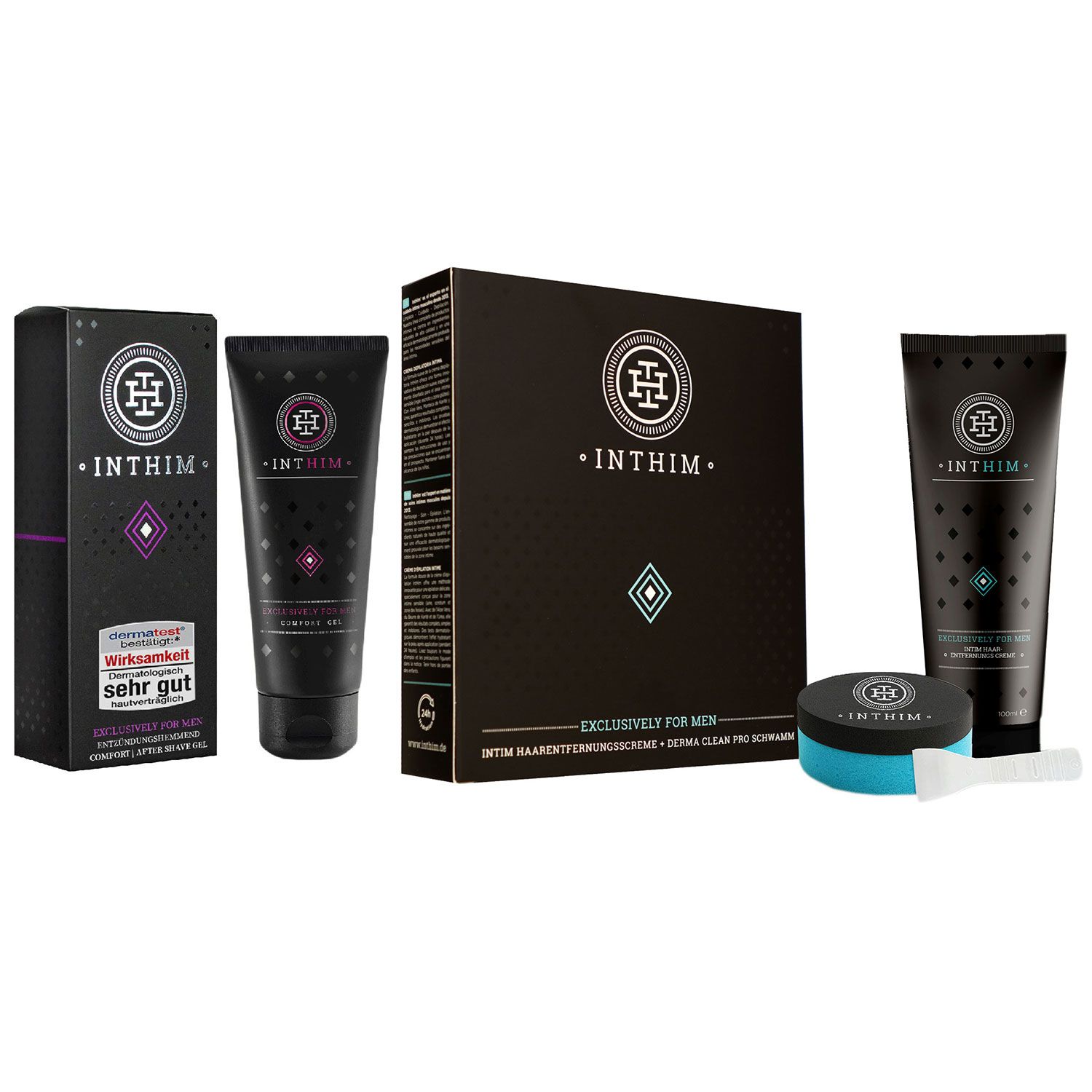 IntHim Comfort After Shave Gel 100 ml & Enthaarungscreme 100 ml f�r den Mann Set
