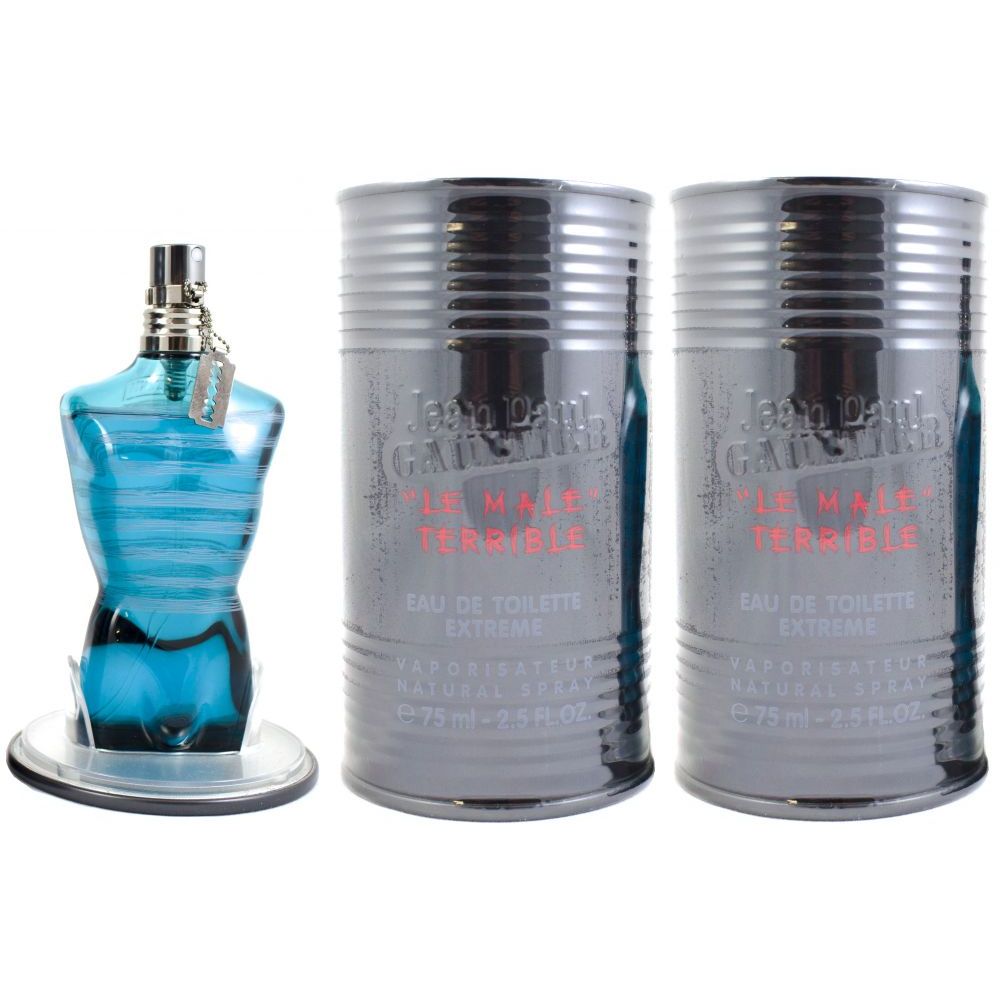 Jean Paul Gaultier Le Male Terrible 2 X 75 Ml Eau De Toilette EDT Set ...