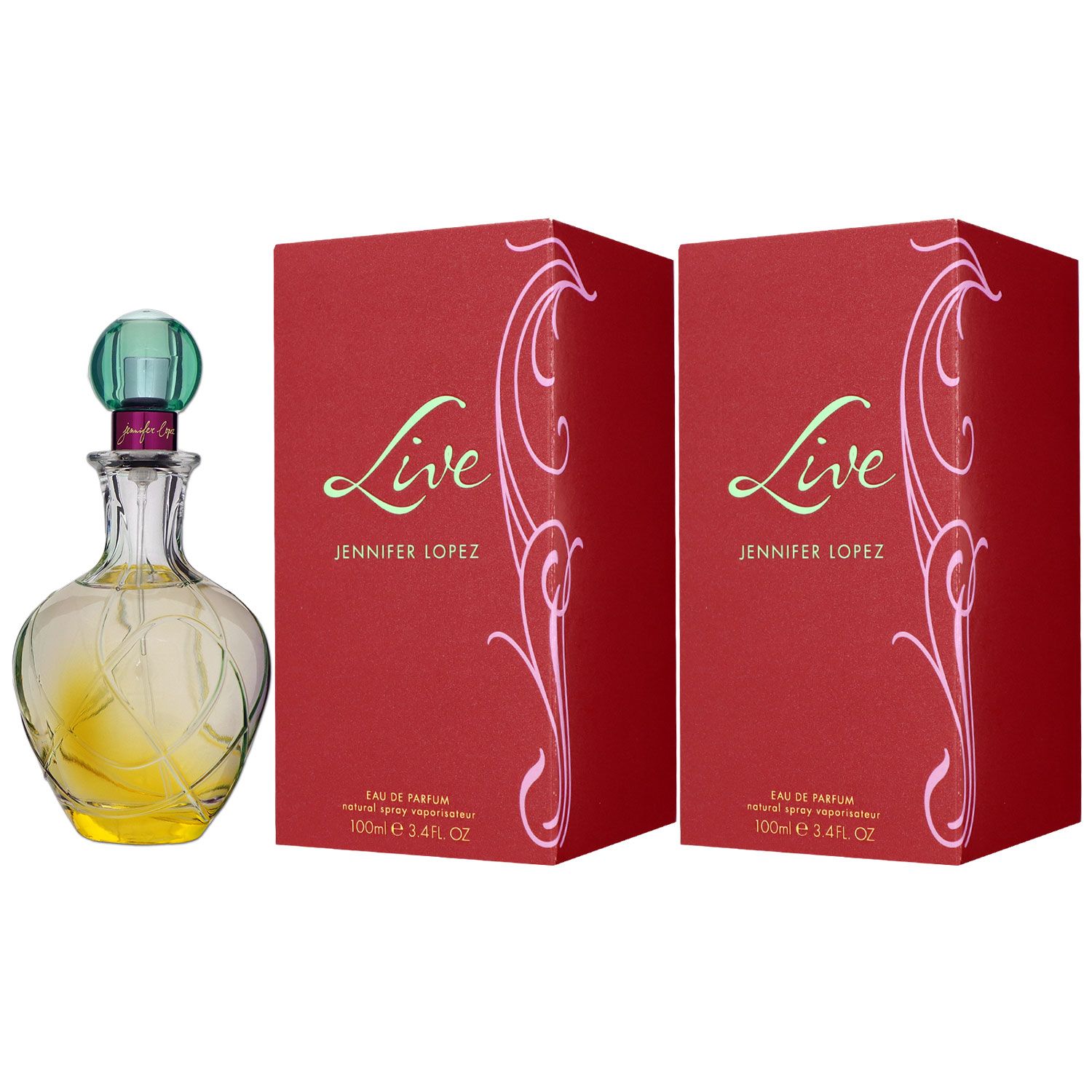 Jennifer Lopez Live 2 x 100 ml Eau de Parfum EDP Set Damenparfum