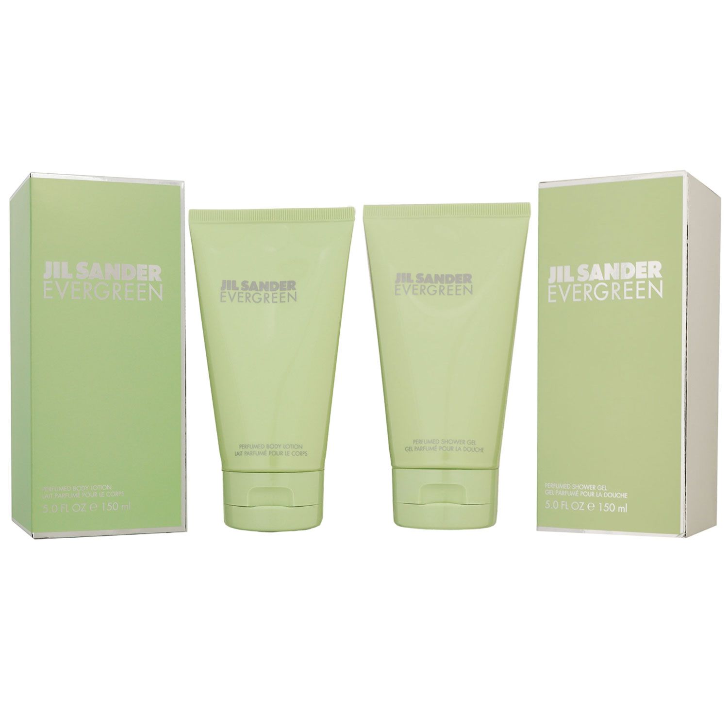 Jil Sander Evergreen 150 ml Bodylotion & 150 ml Showergel Duschgel Set