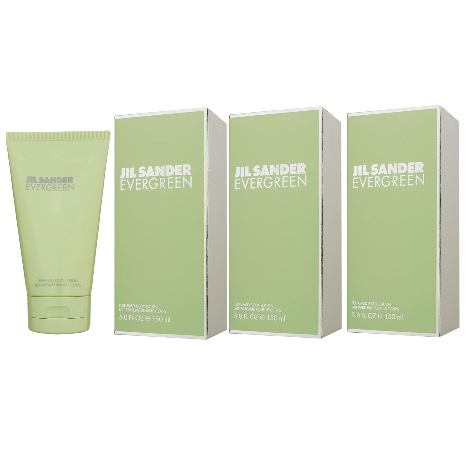 Jil Sander Evergreen 3 x 150 ml Bodylotion K�rperlotion Set