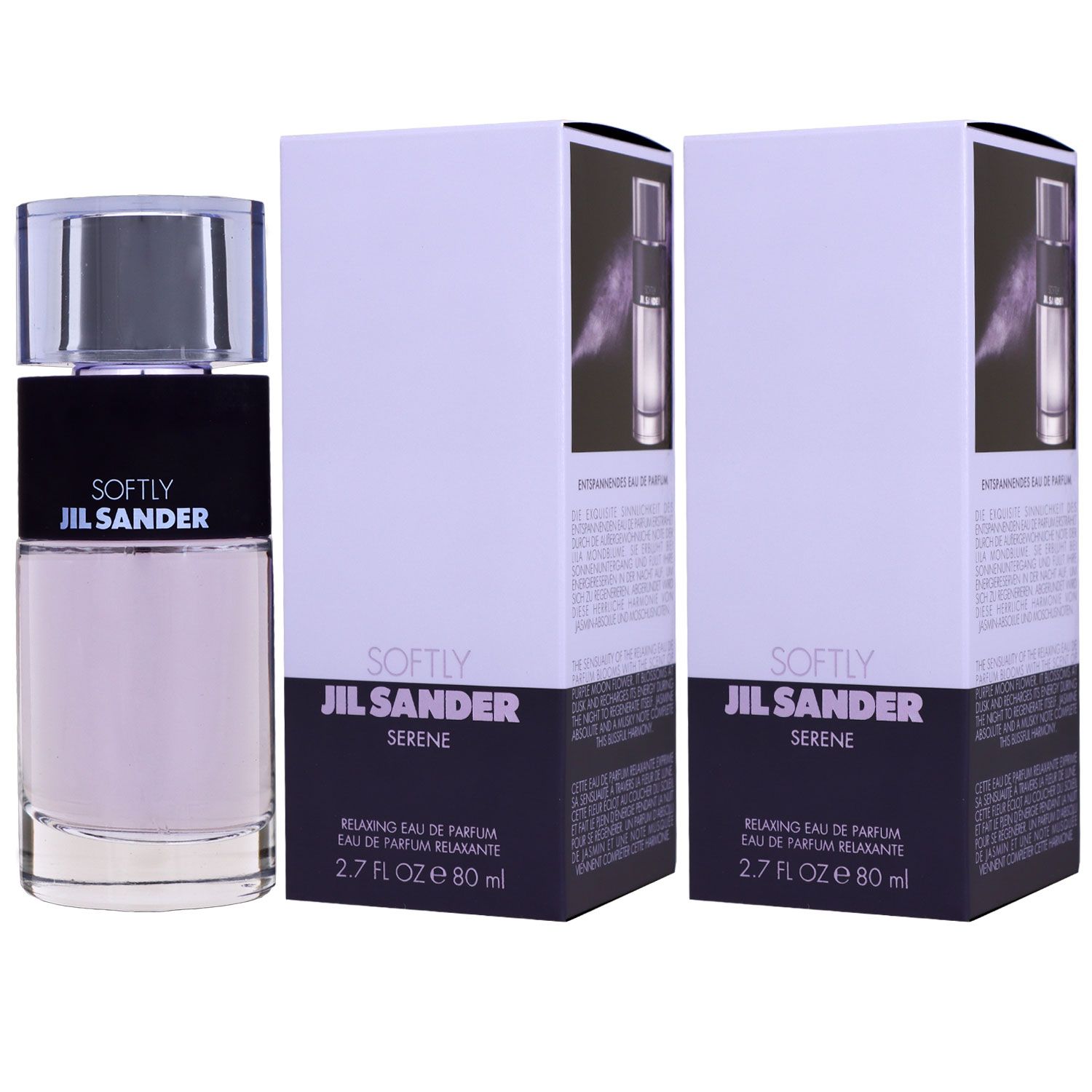 Jil Sander Softly Serene 2 x 80 ml Eau de Parfum EDP Set Damenparfum