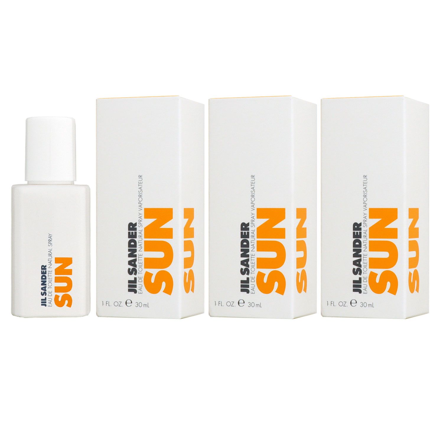 Jil Sander Sun 3 x 30 ml Eau de Toilette EDT Set Damenparfum
