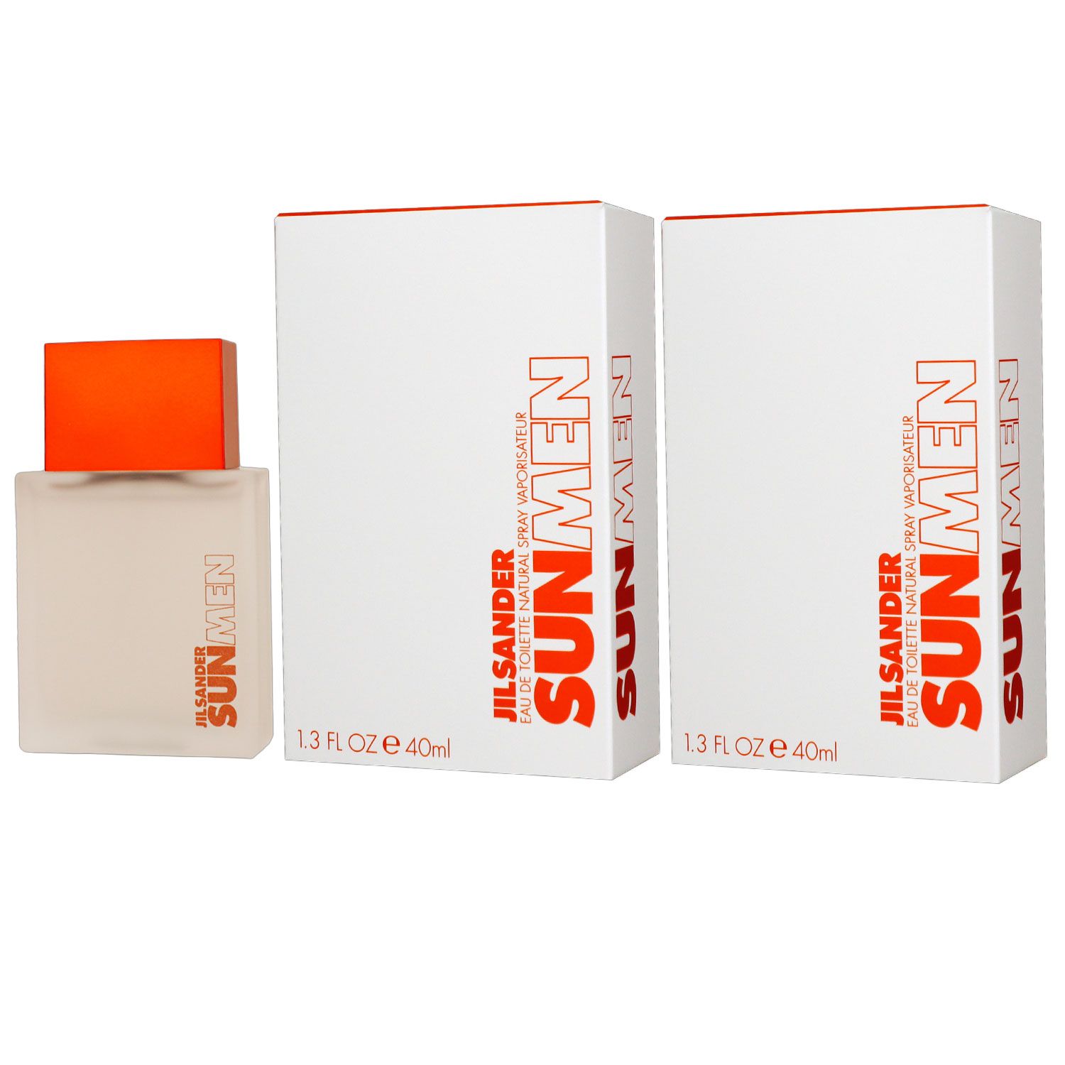 Jil Sander Sun Men - Man 2 x 40 ml Eau de Toilette EDT Set Herrenduft